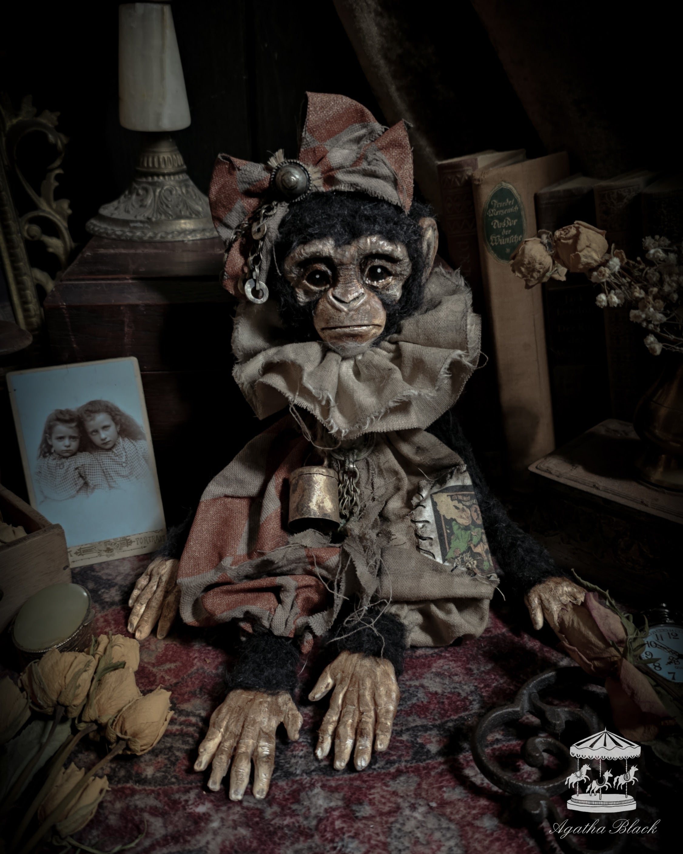 13.7" Old Circus Monkey
