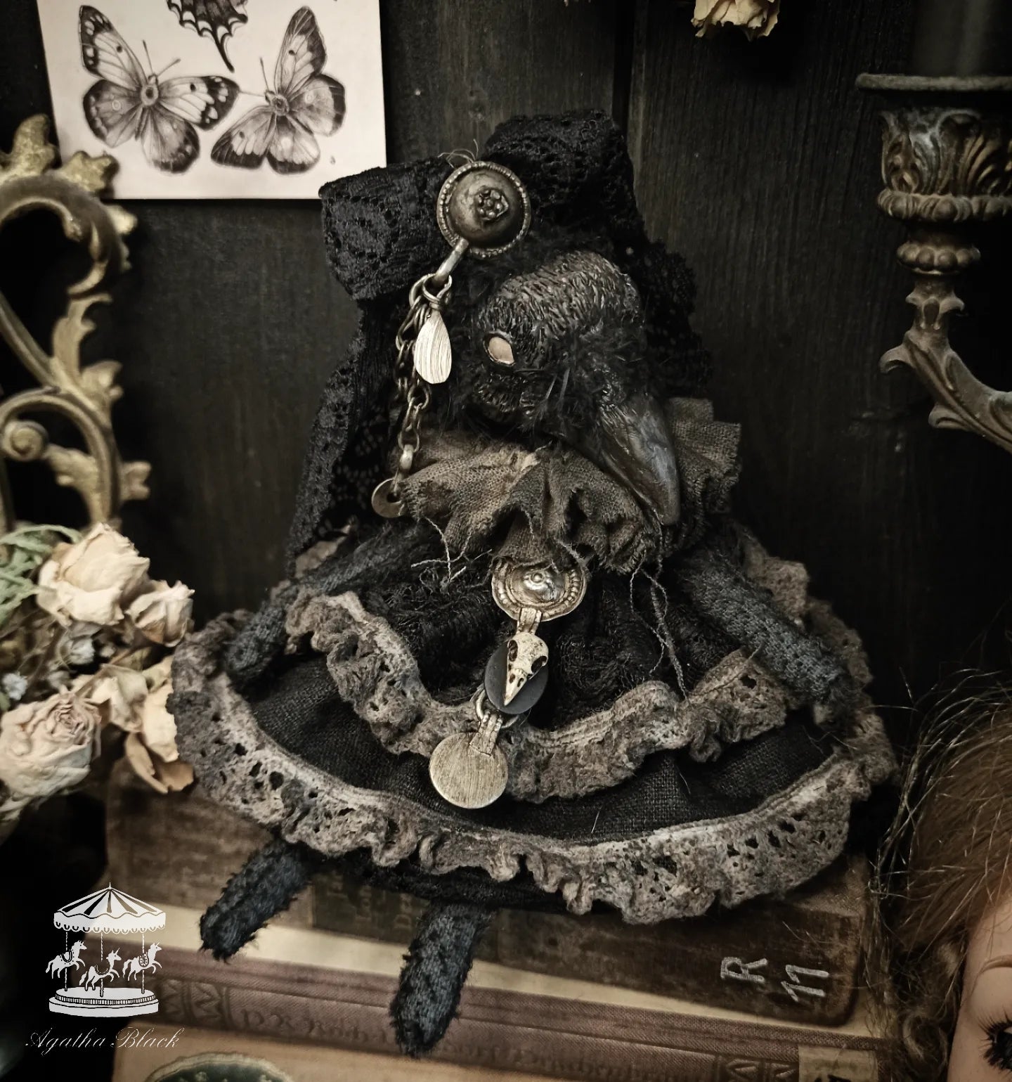 9.5" Mourning Raven