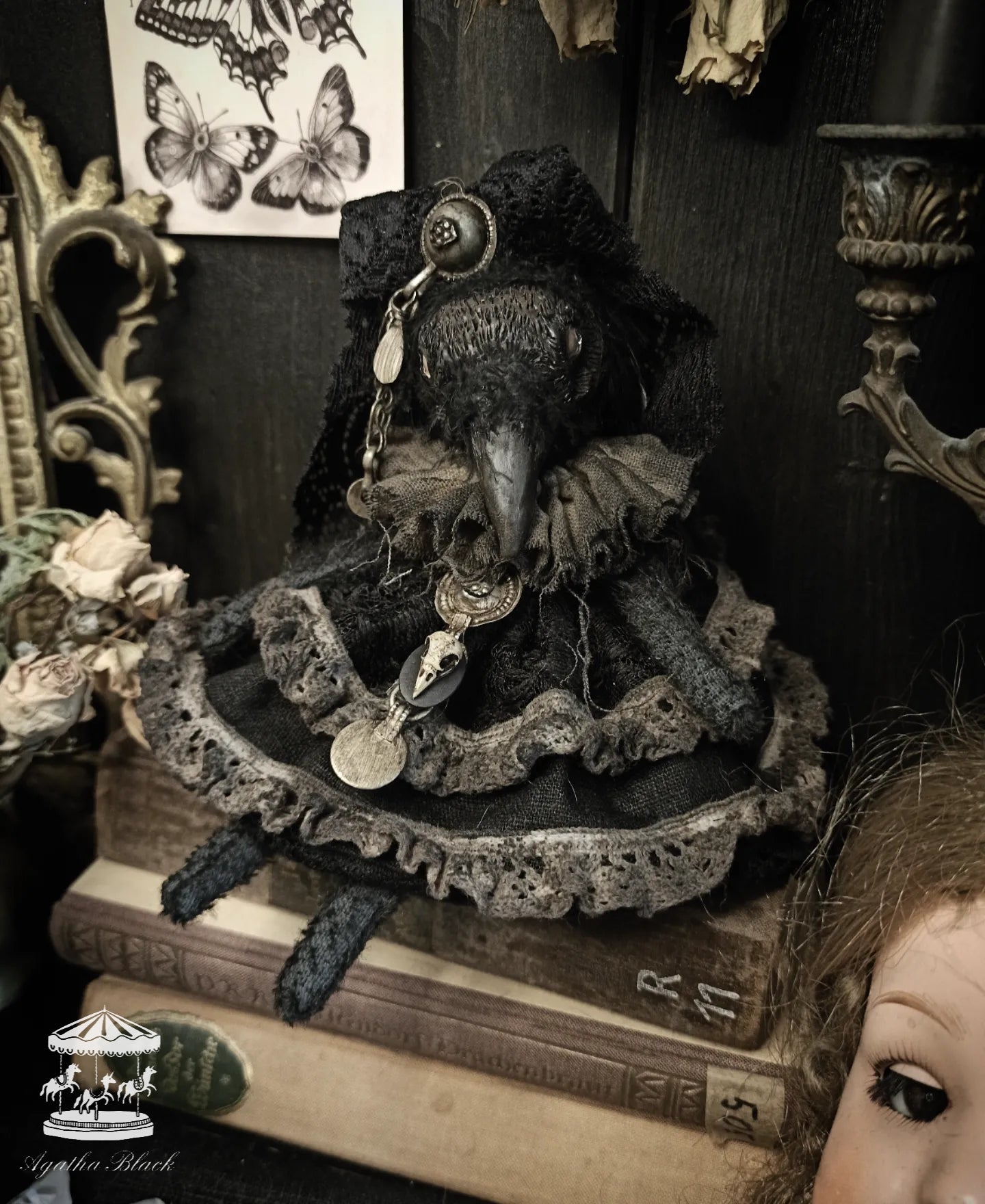 9.5" Mourning Raven