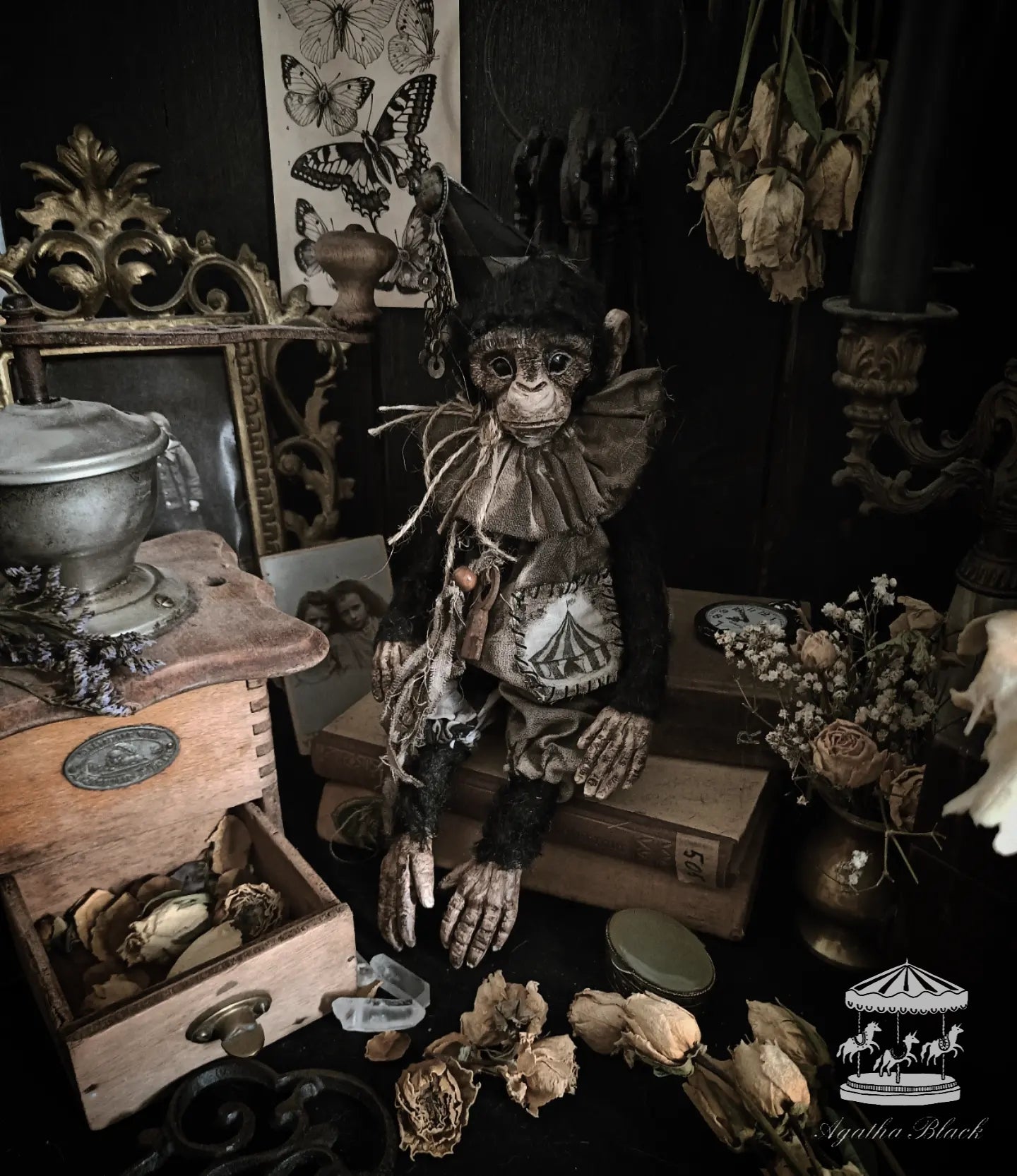 13" Old Circus Monkey