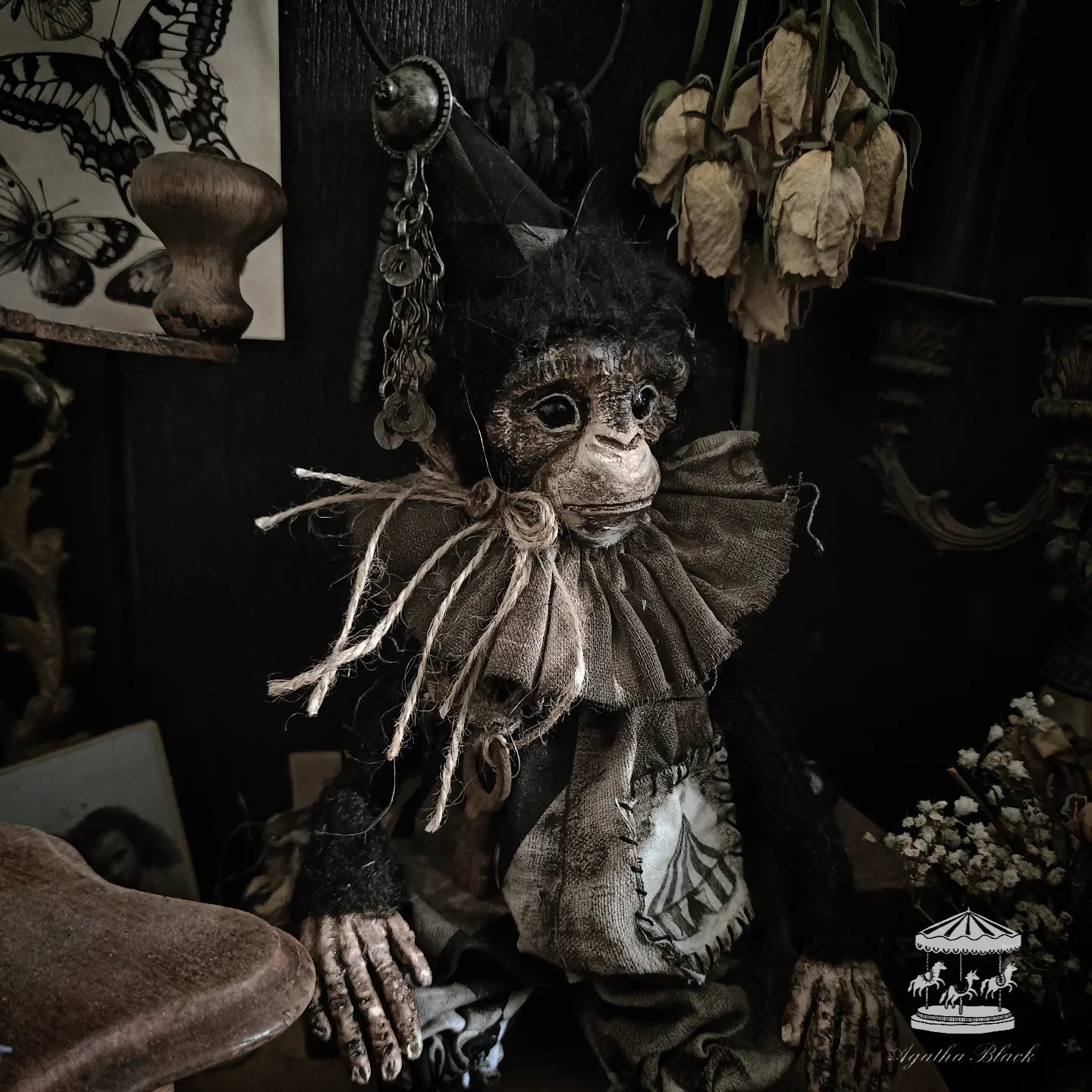 13" Old Circus Monkey