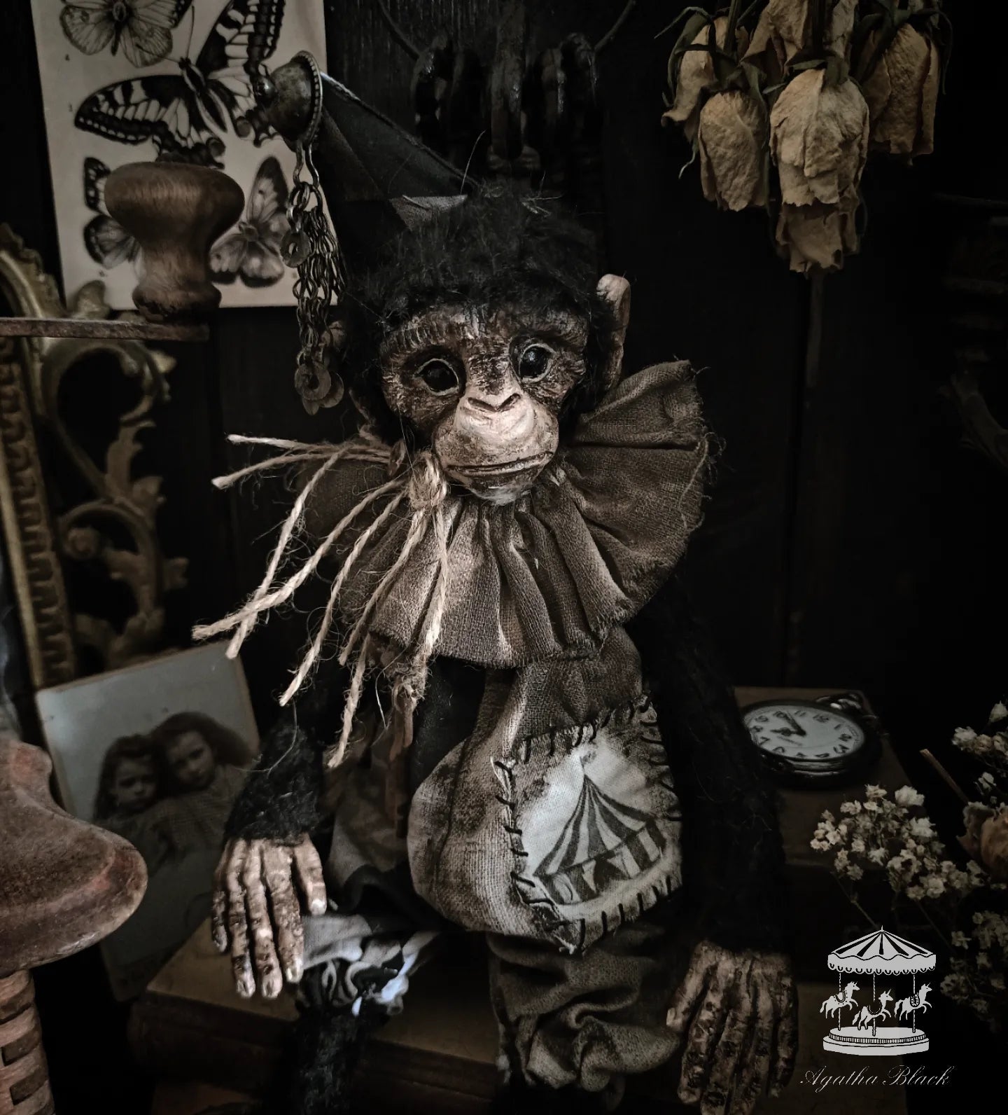 13" Old Circus Monkey