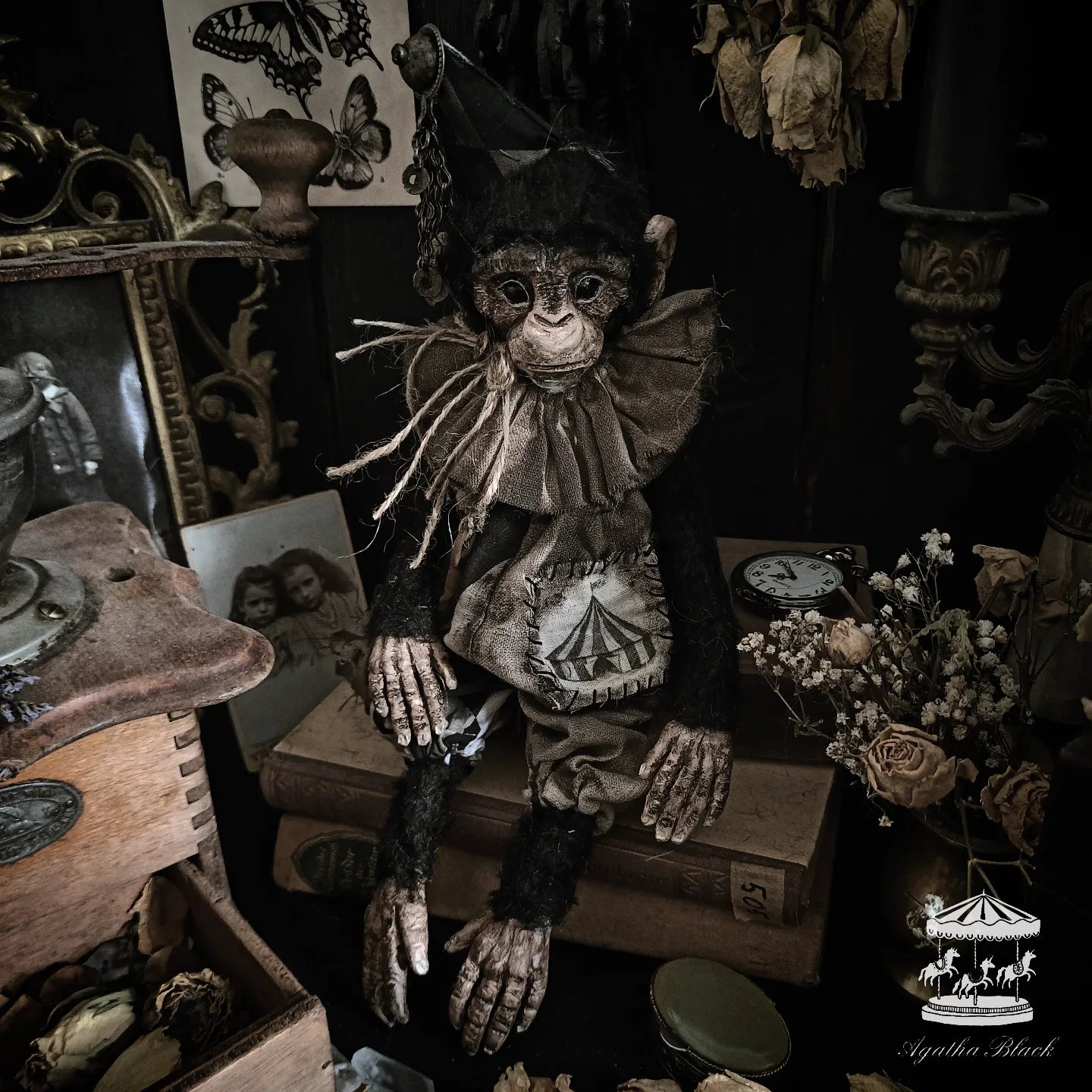 13" Old Circus Monkey