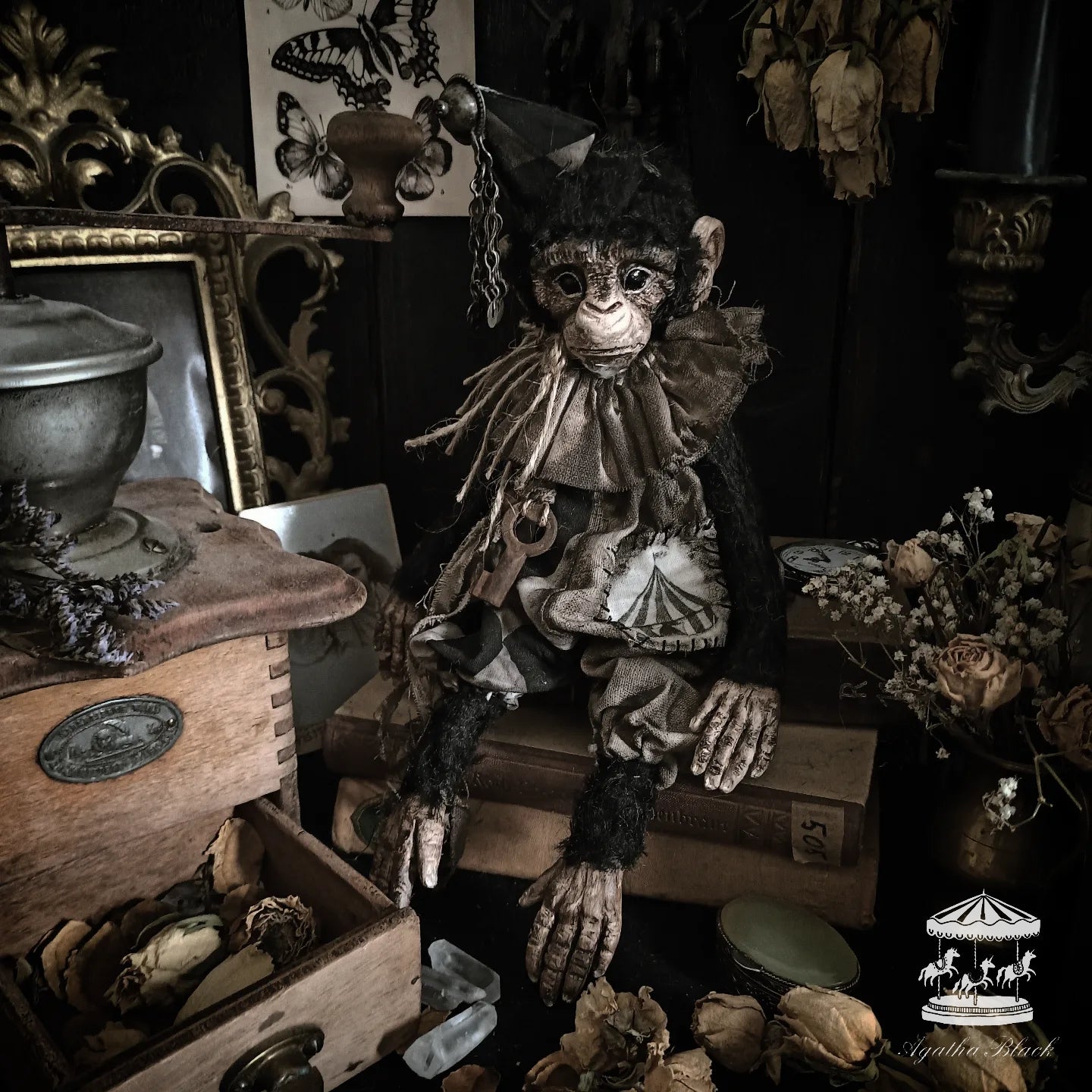 13" Old Circus Monkey