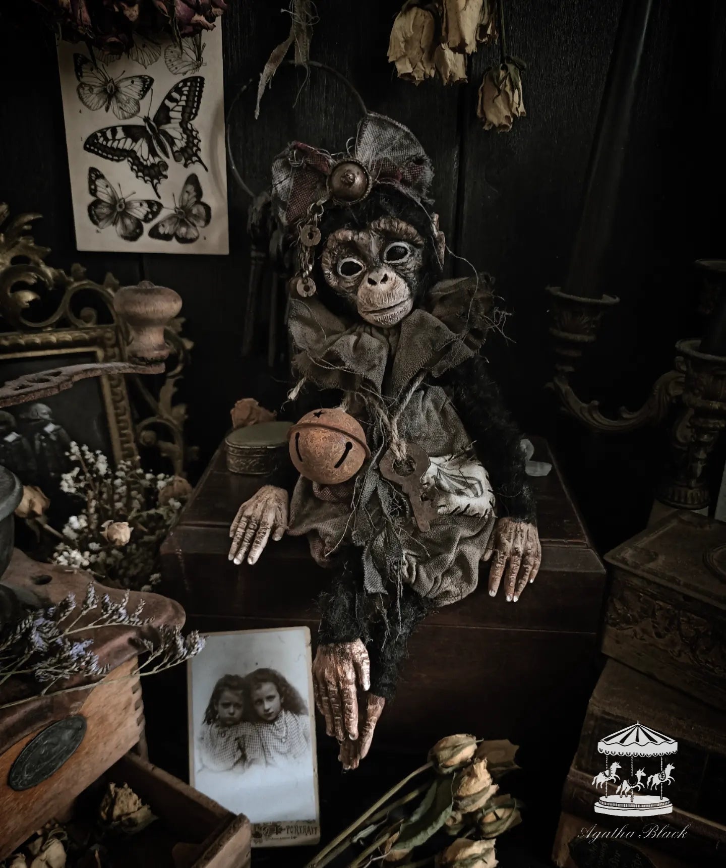 12.5" Old Circus Monkey