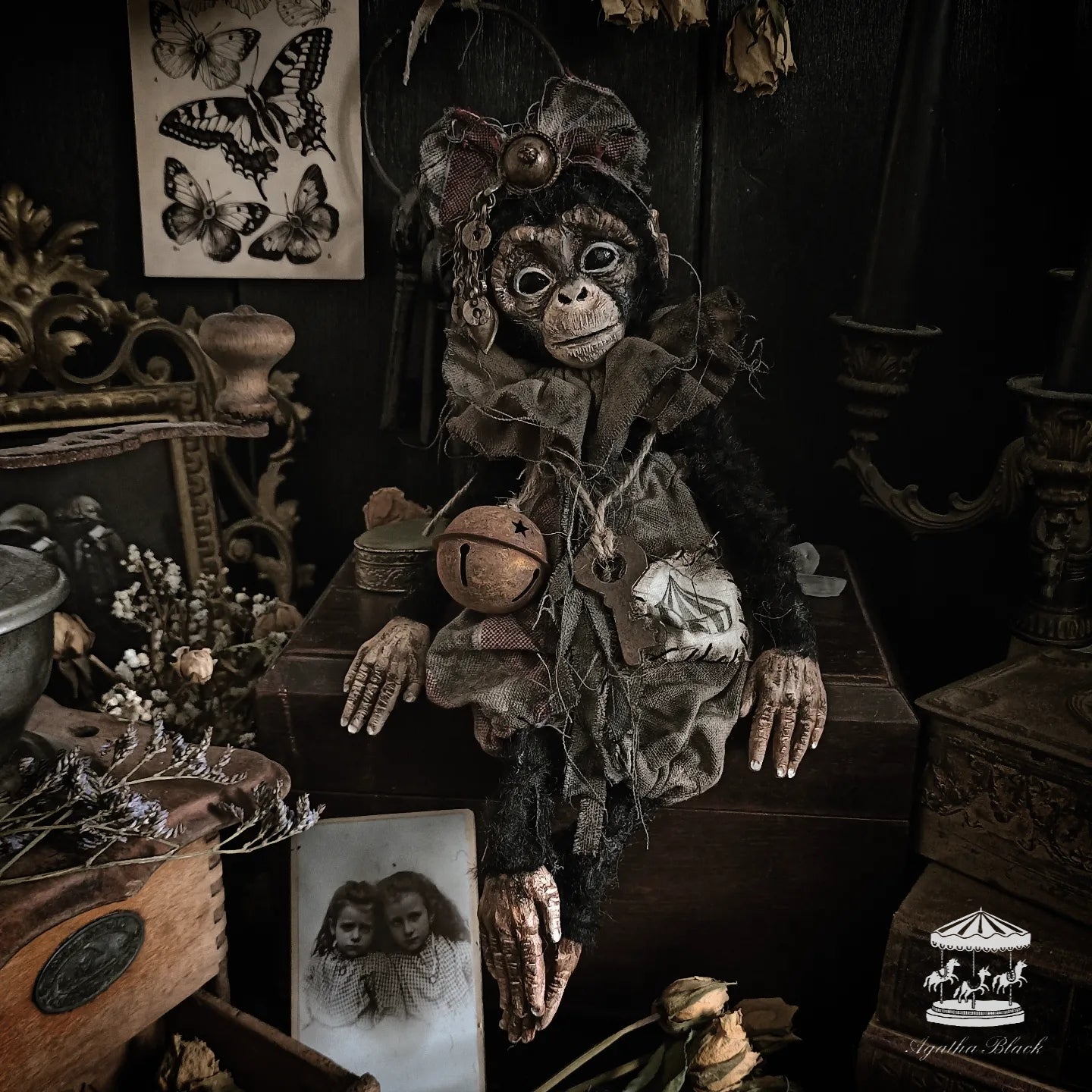 12.5" Old Circus Monkey