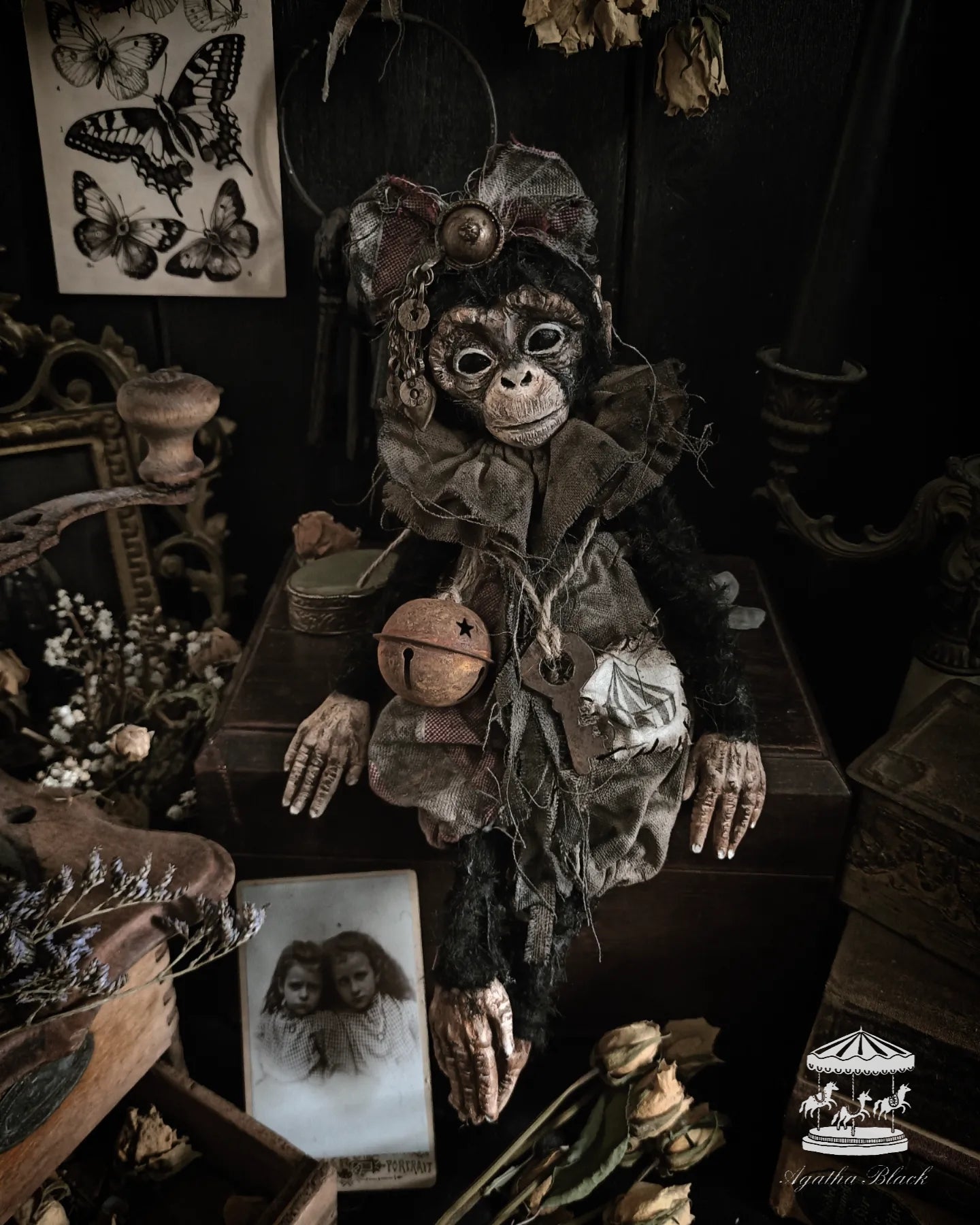 12.5" Old Circus Monkey
