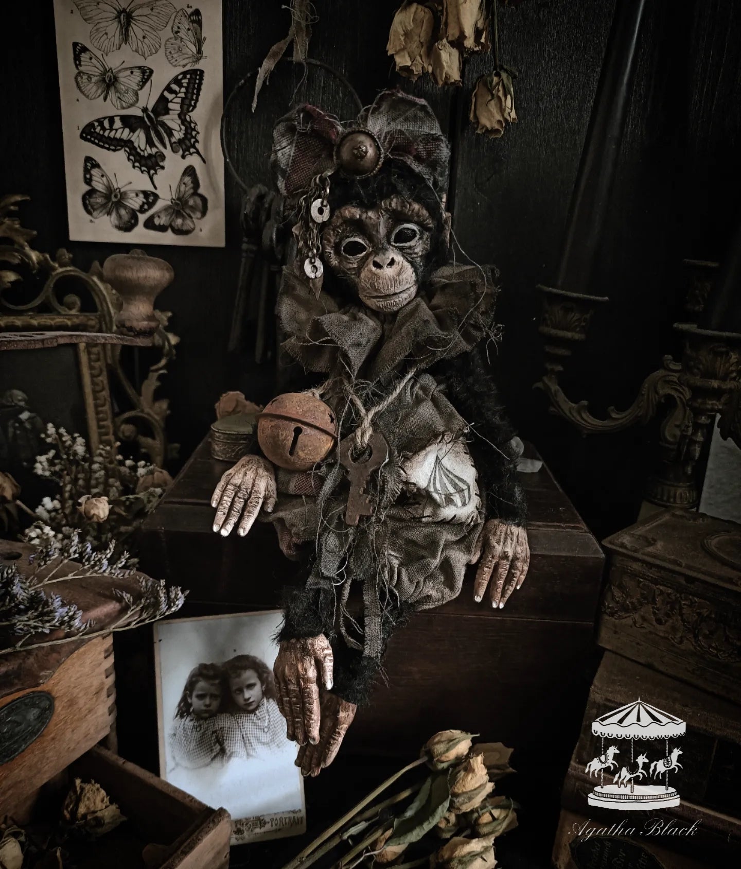 12.5" Old Circus Monkey