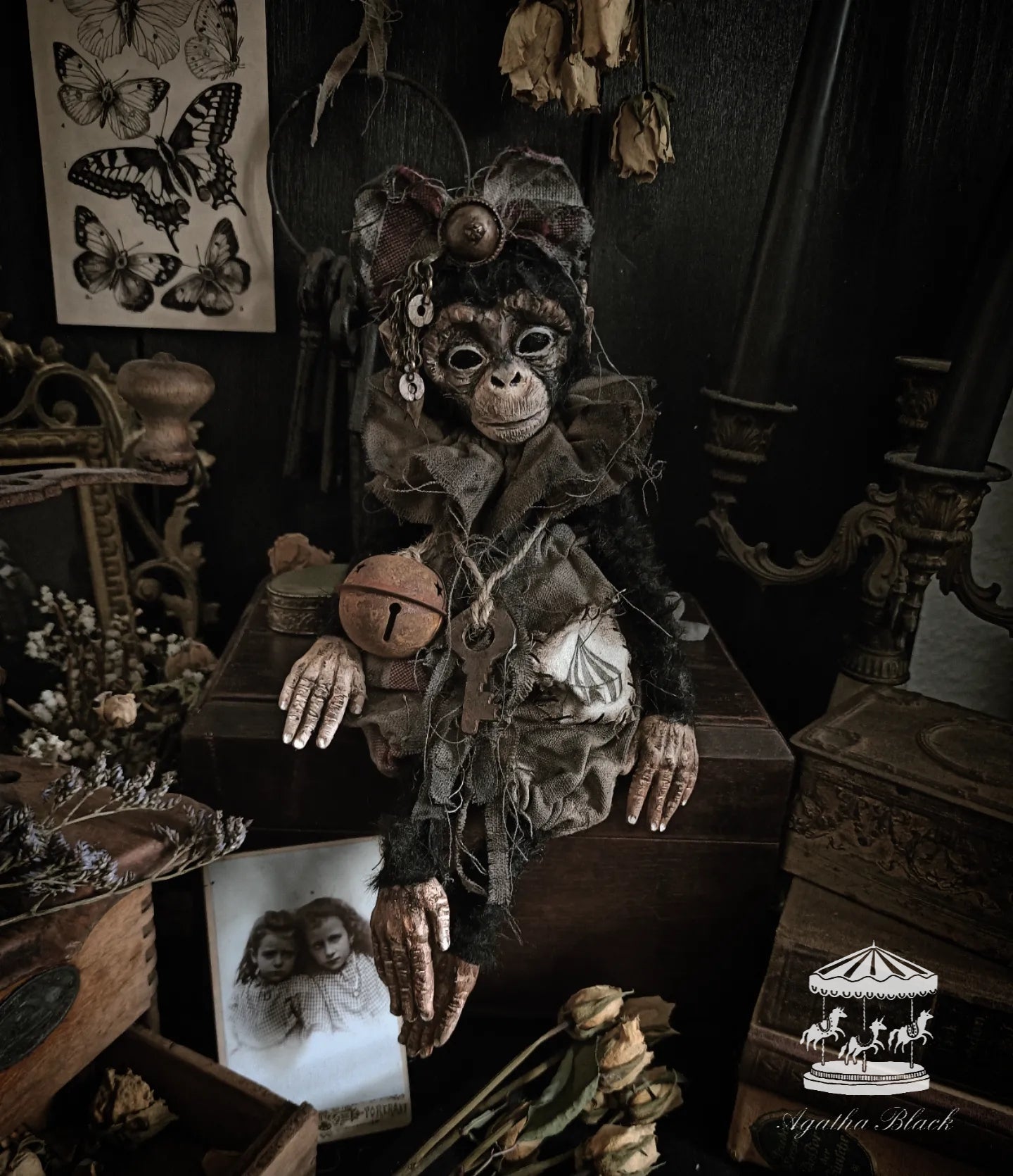 12.5" Old Circus Monkey