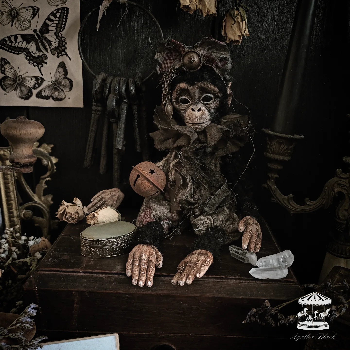 12.5" Old Circus Monkey