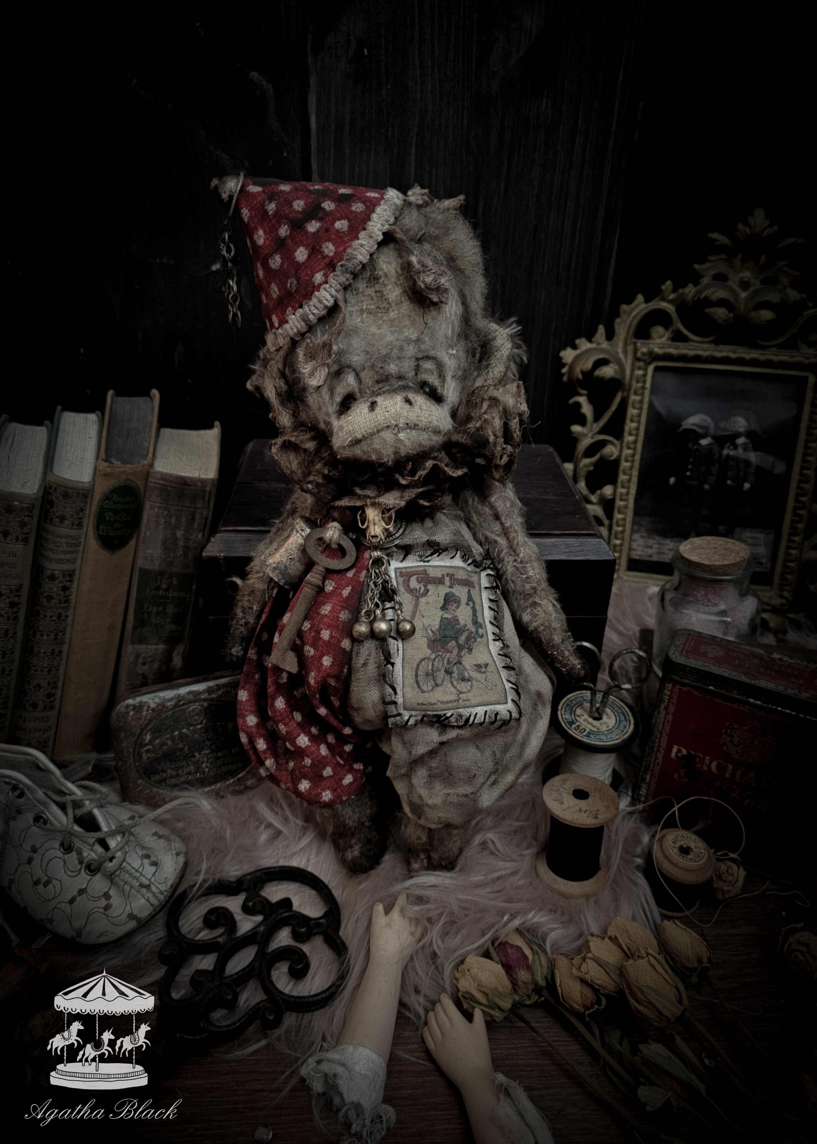 13" Old Circus Monkey
