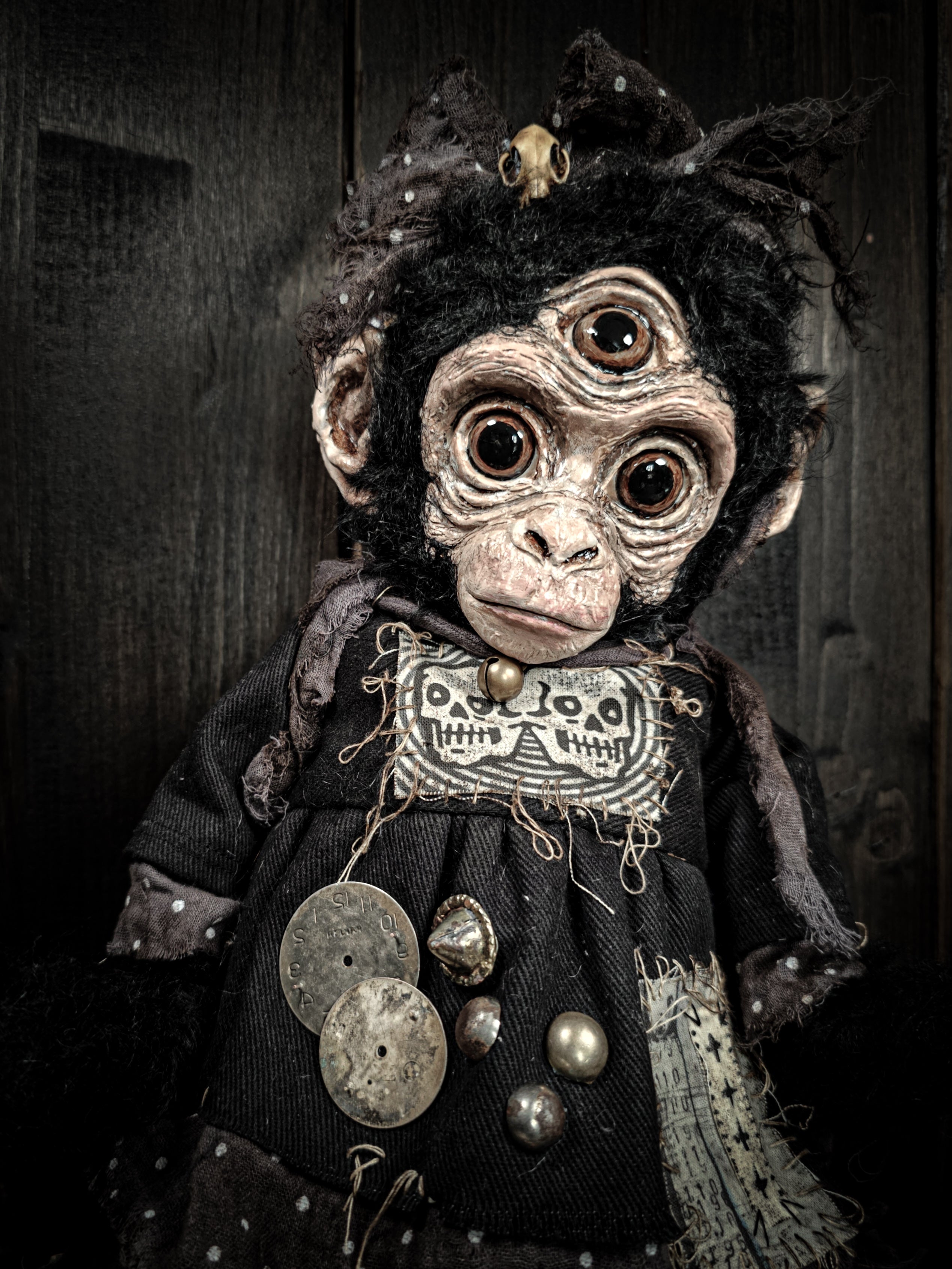 16.5" Monkey with Third Eye