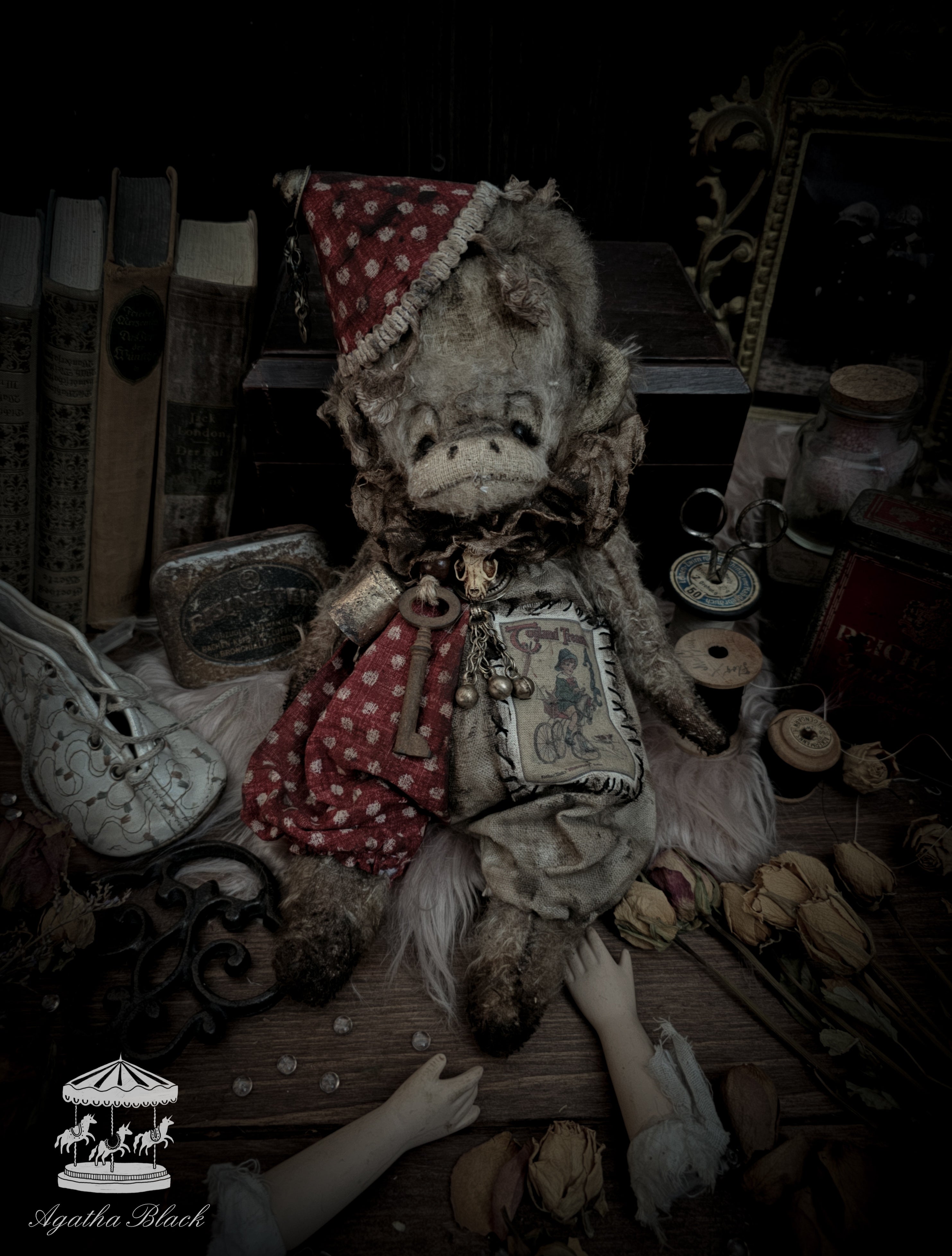 13" Old Circus Monkey