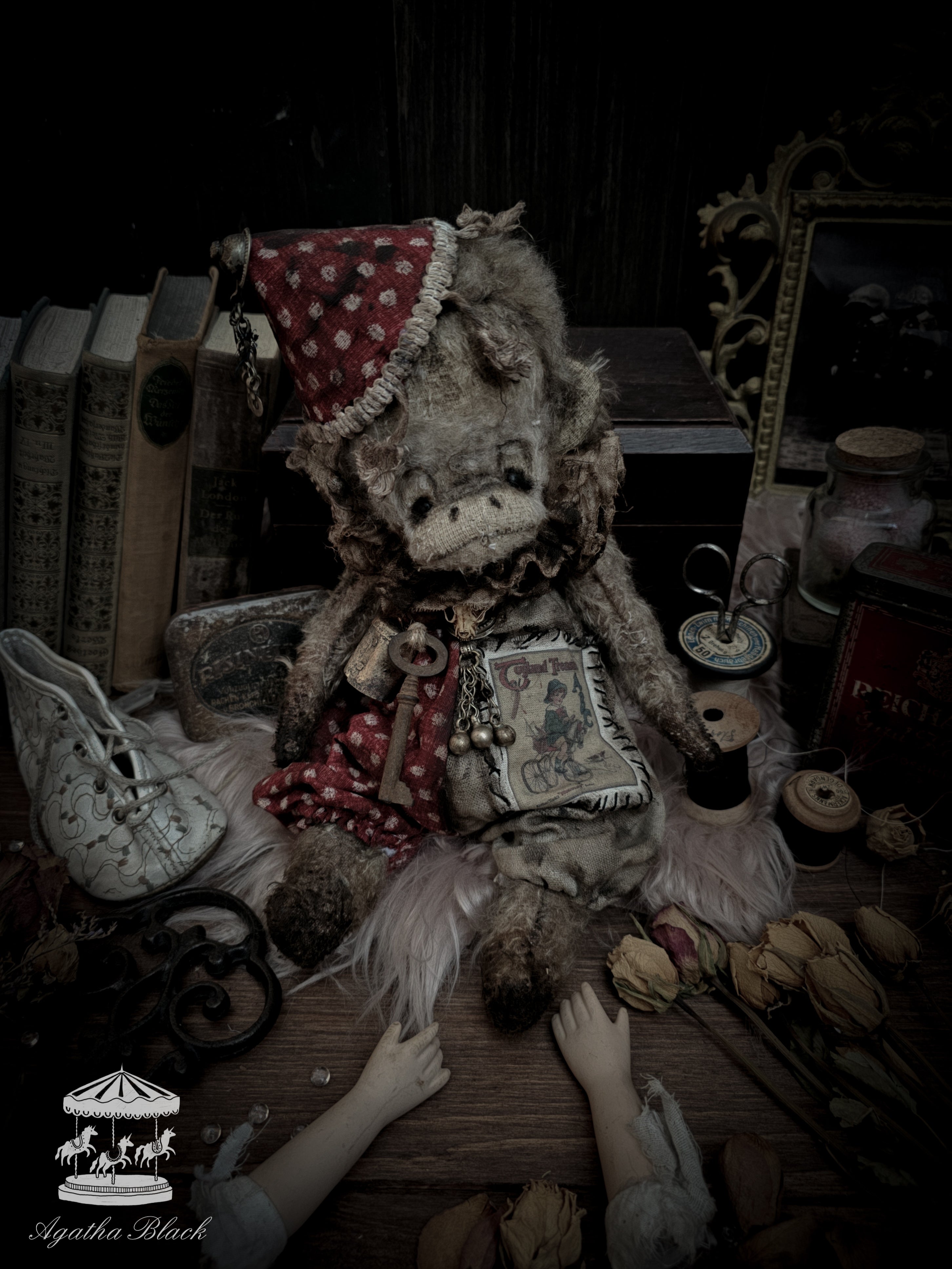 13" Old Circus Monkey