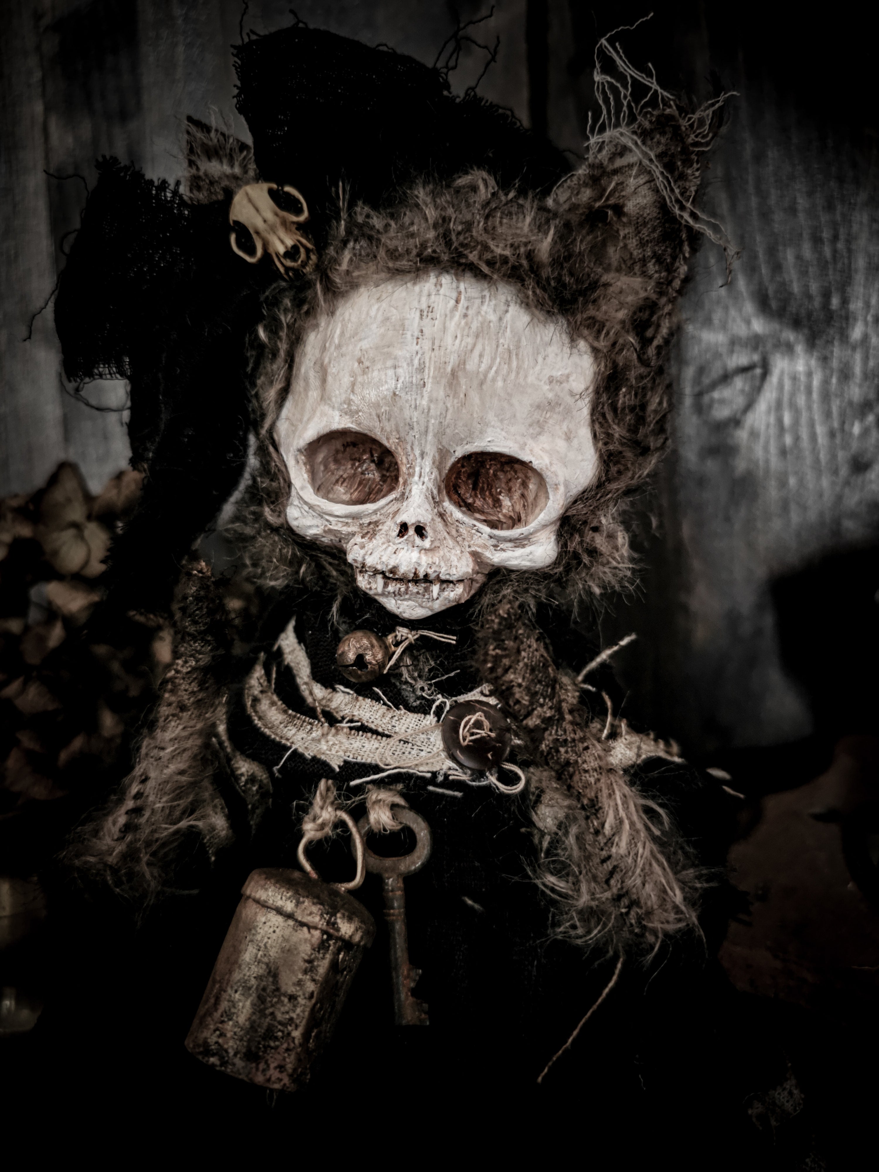 11.8" Skull Cat