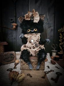 11" Black Kitten