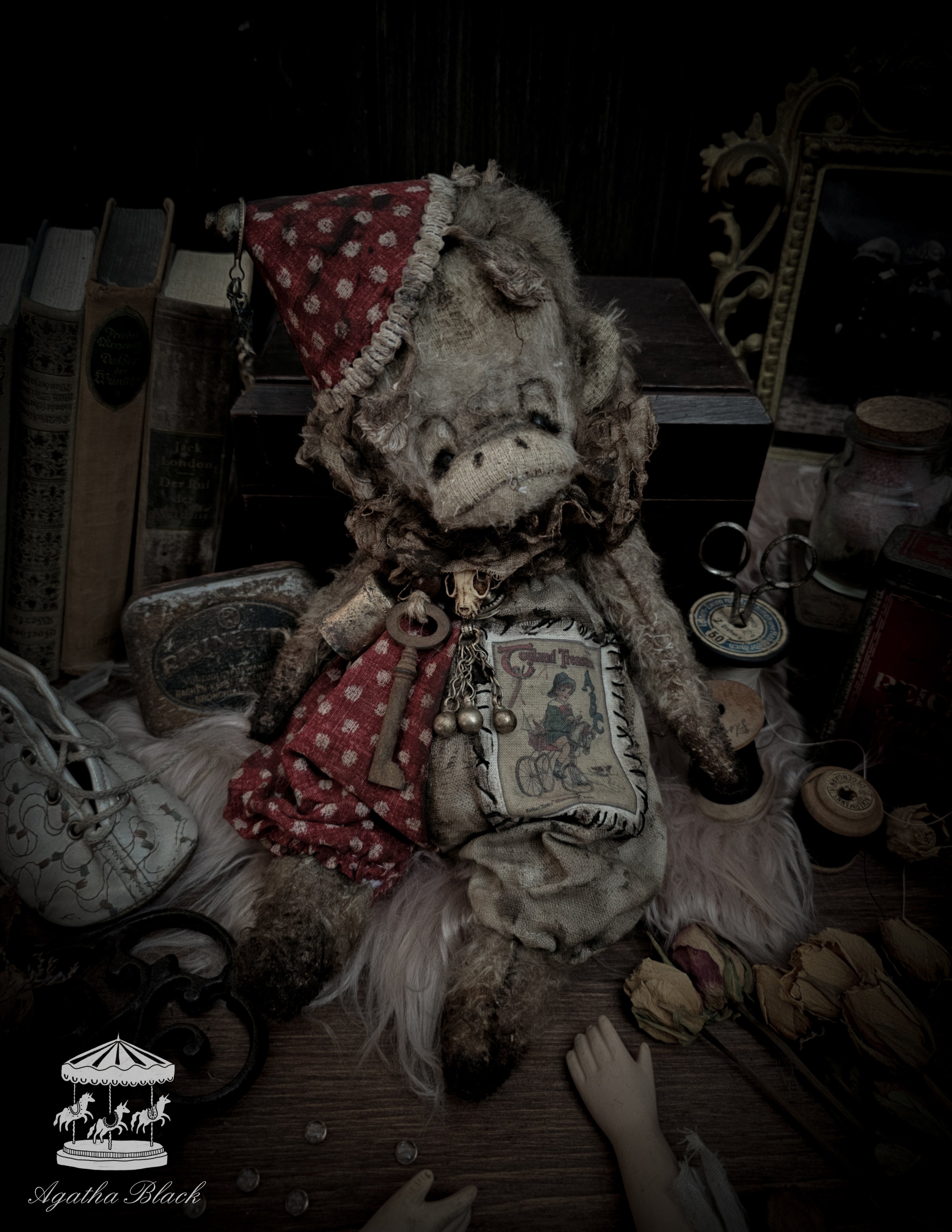 13" Old Circus Monkey