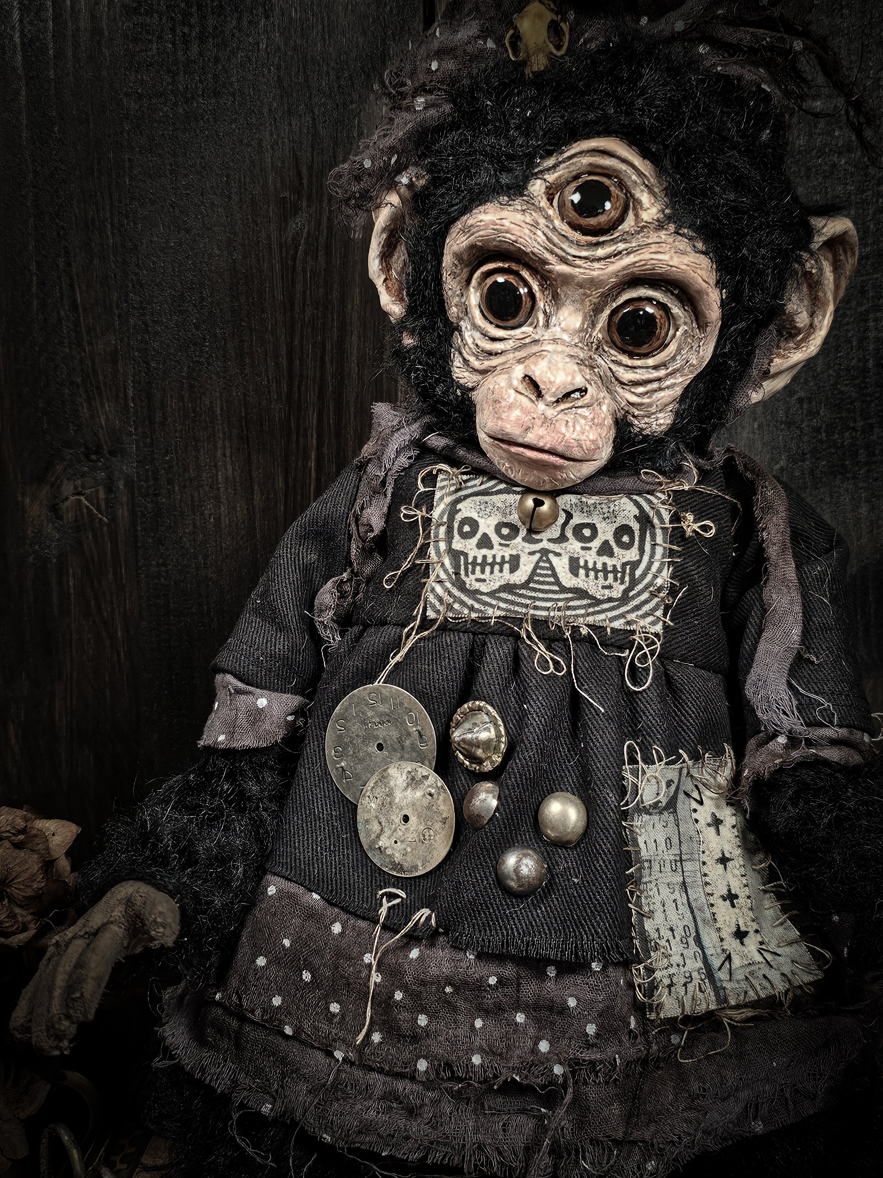 16.5" Monkey with Third Eye