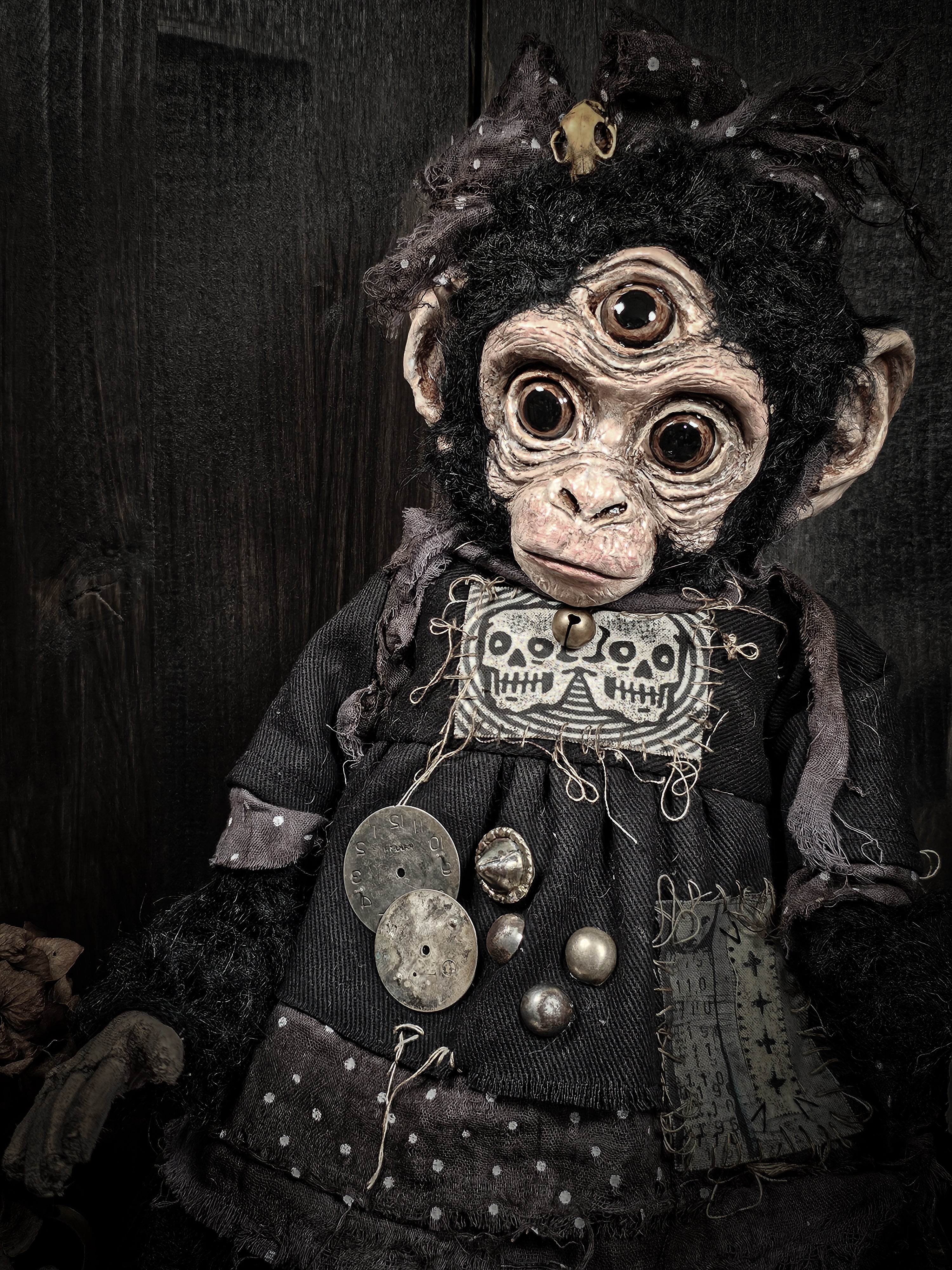 16.5" Monkey with Third Eye
