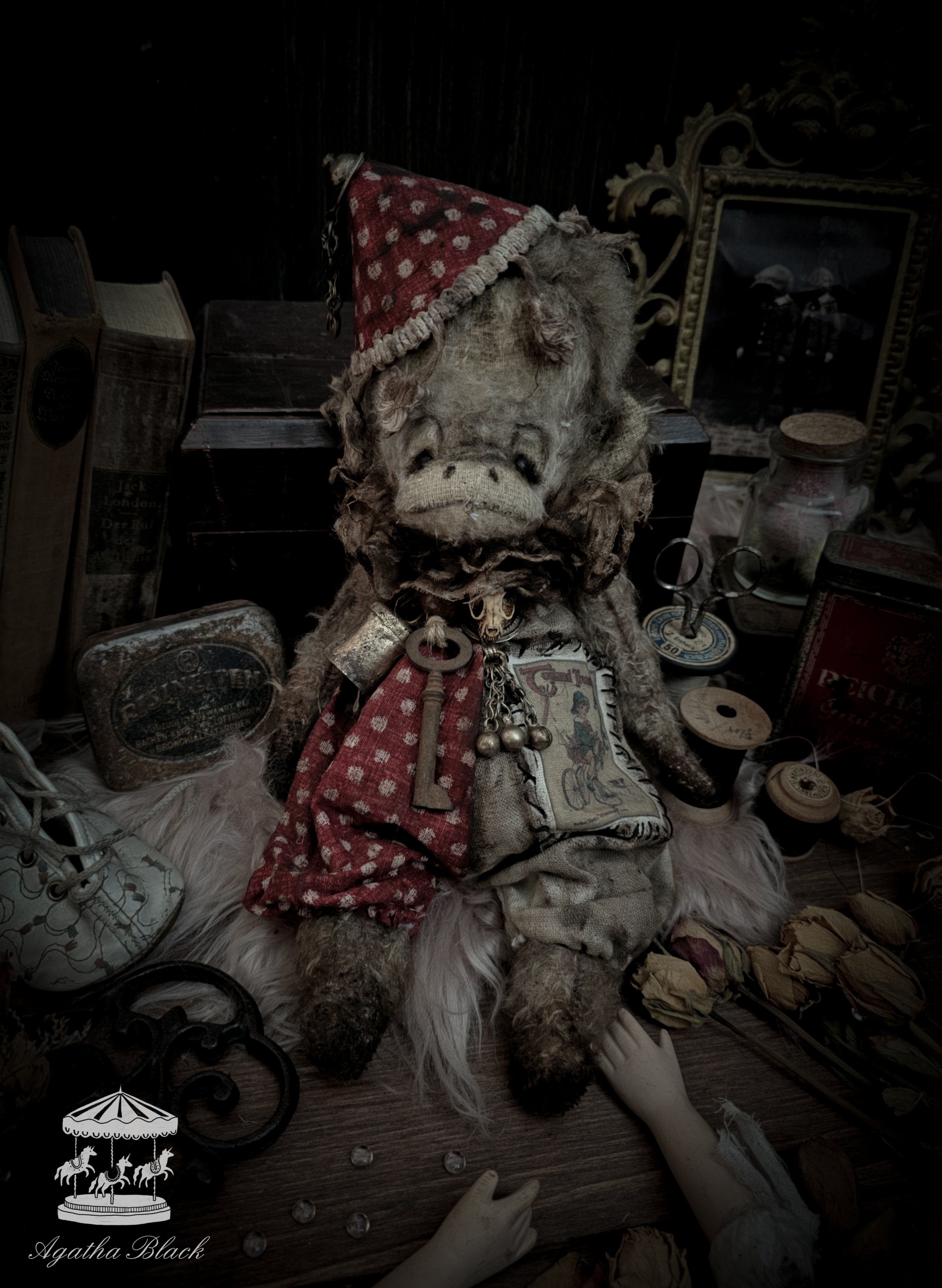 13" Old Circus Monkey
