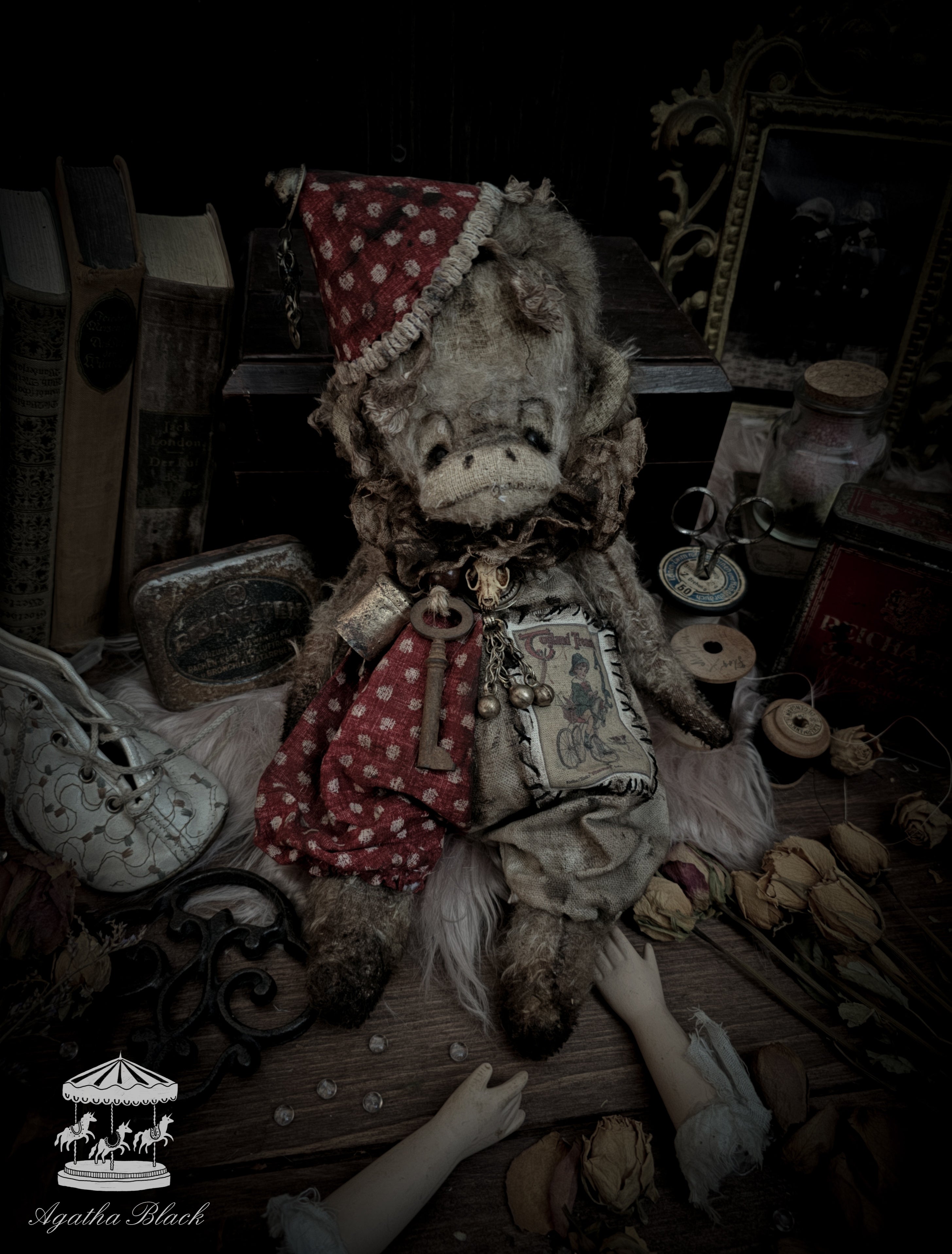 13" Old Circus Monkey
