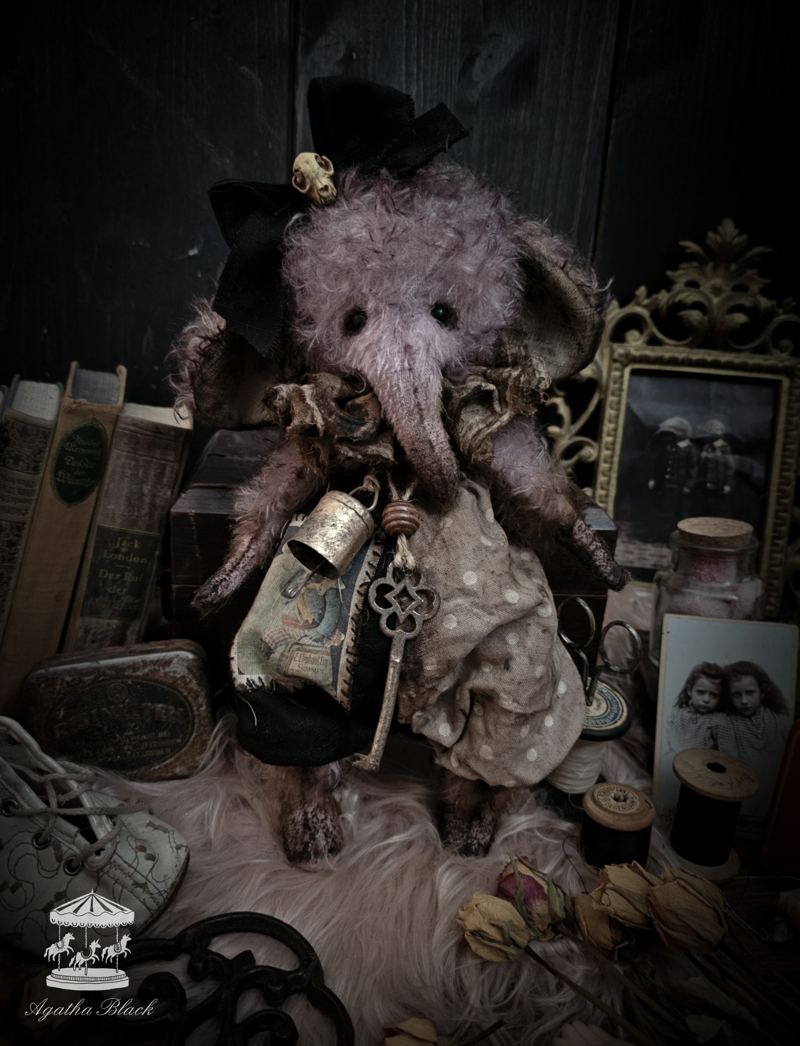 11" Lavender Elephant