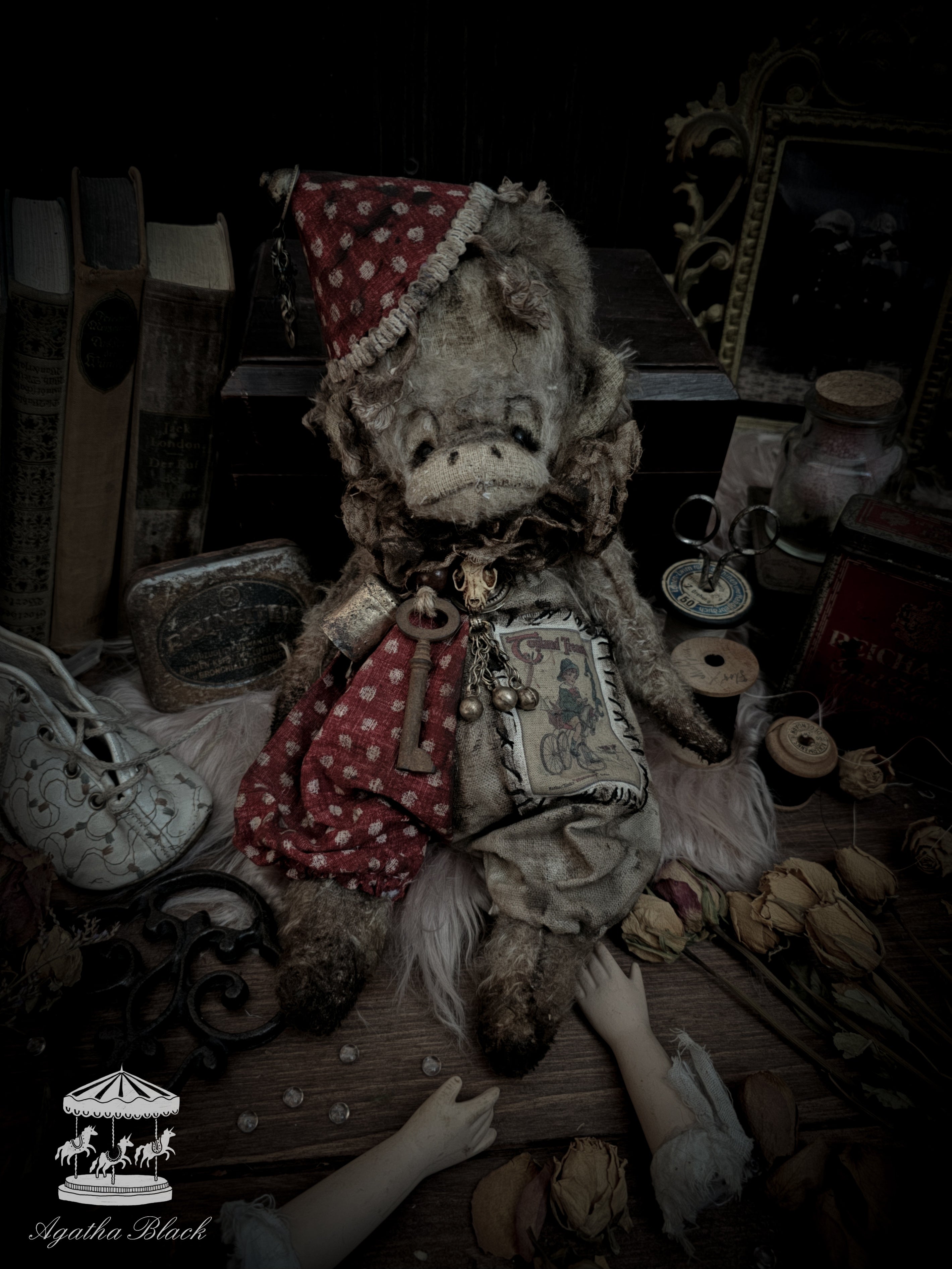 13" Old Circus Monkey