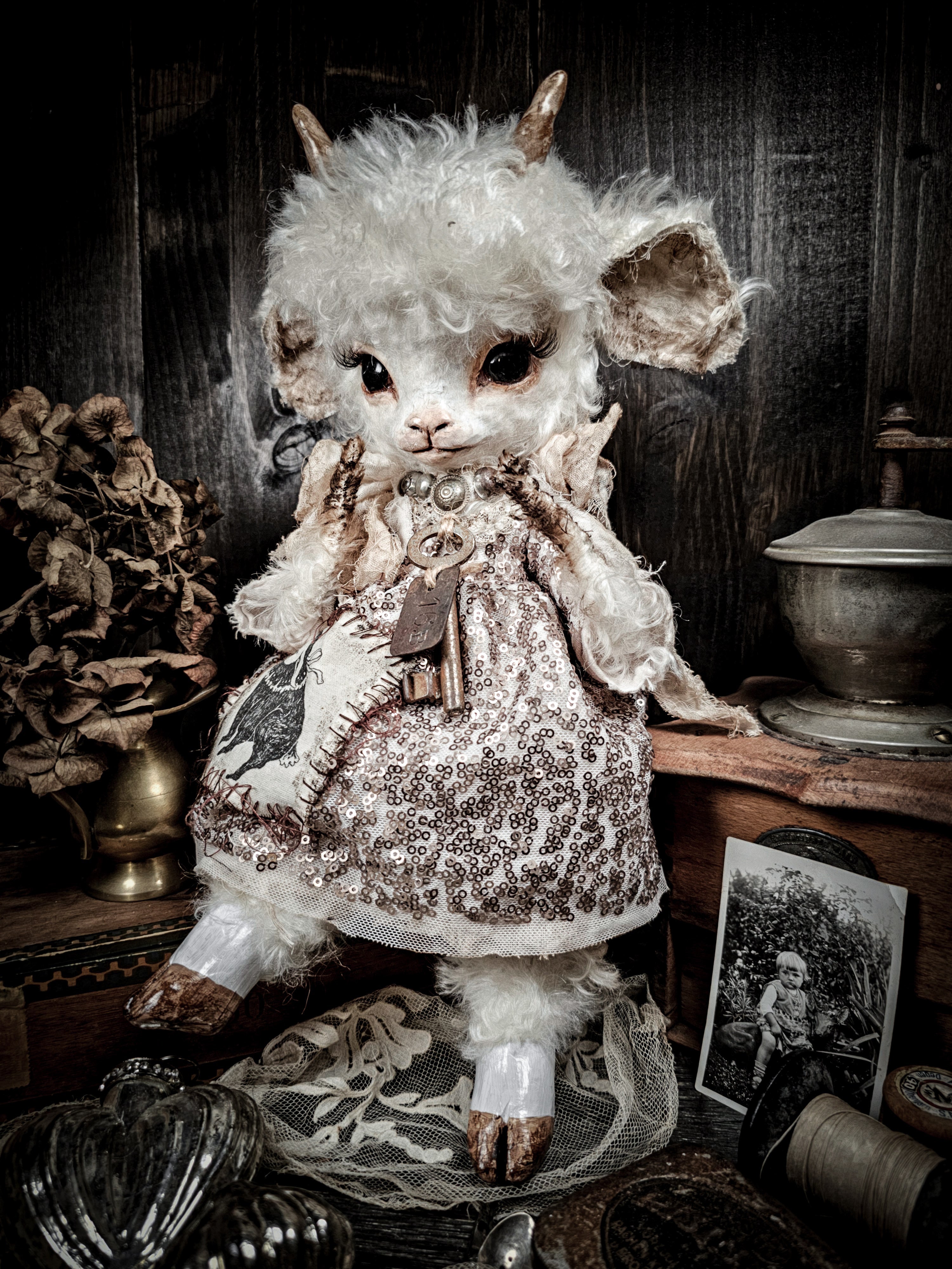 14.5" Puffy Lamb