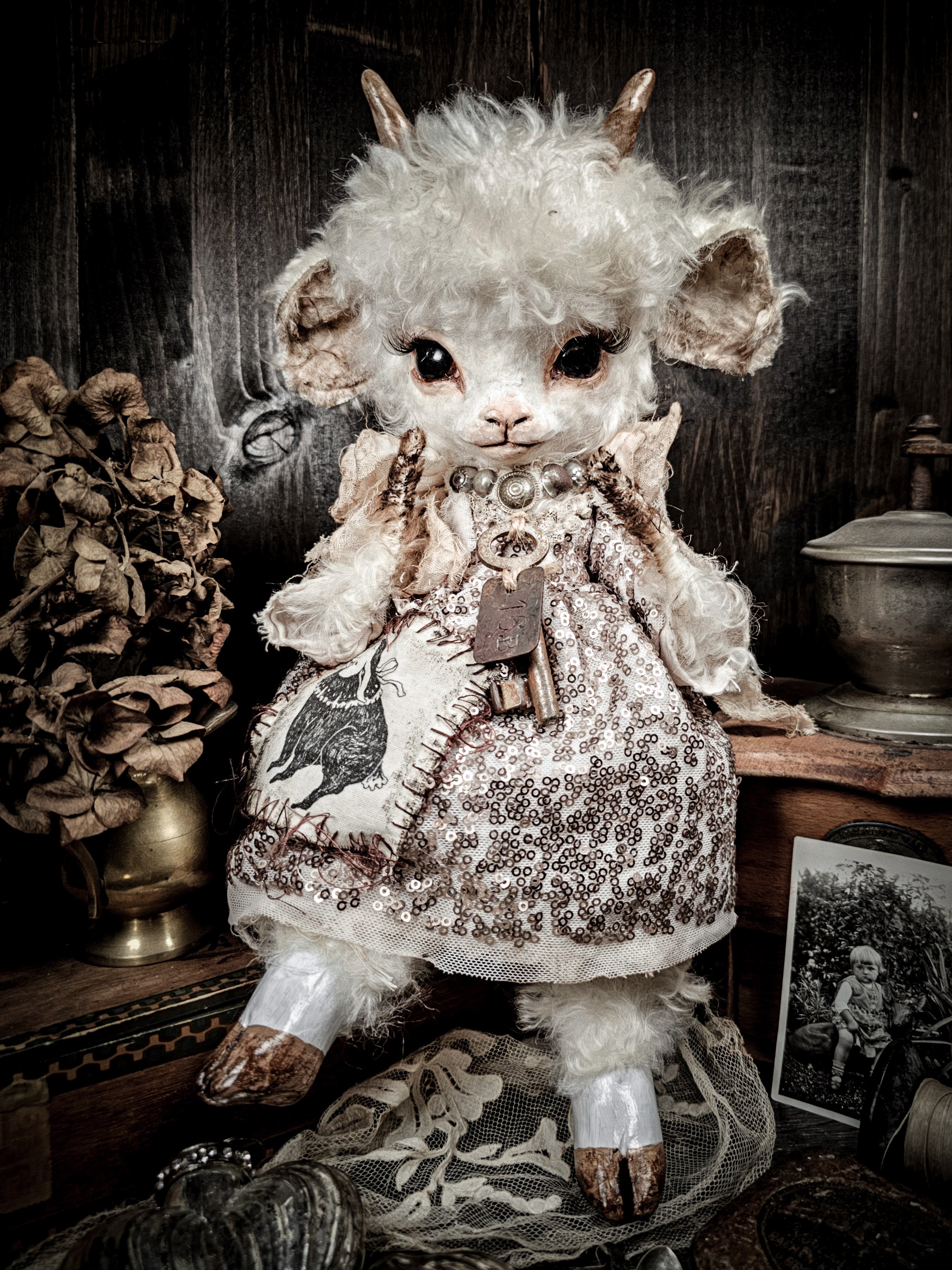 14.5" Puffy Lamb