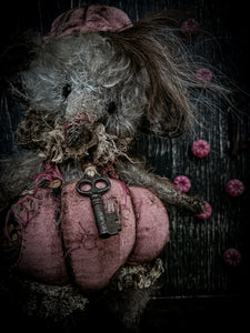 10.6" Pink Pumpkin Elephant