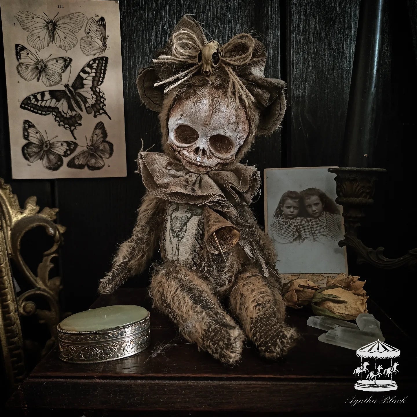 10.2" Skull Teddybear
