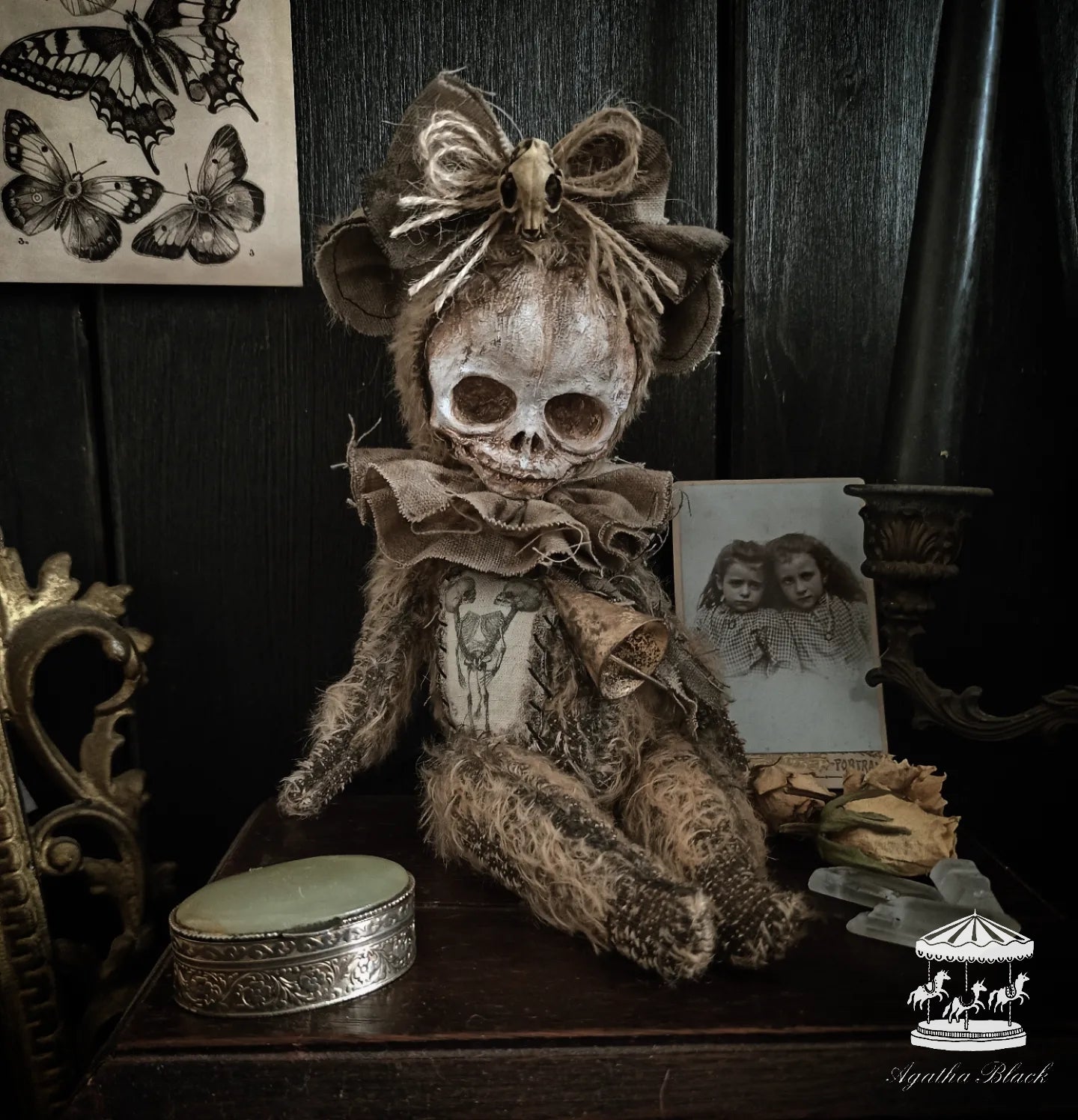 10.2" Skull Teddybear