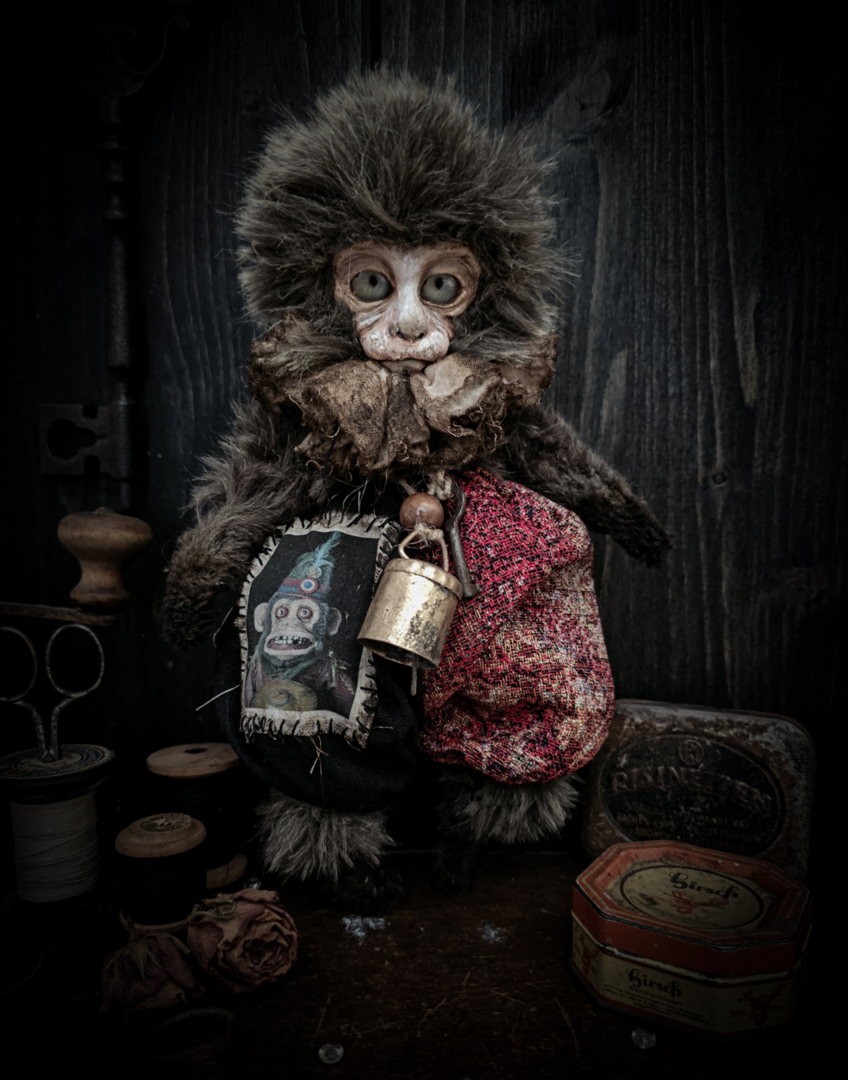 10.6" Old Capuchin Monkey