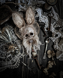 11" Rabbit Skull Pendant