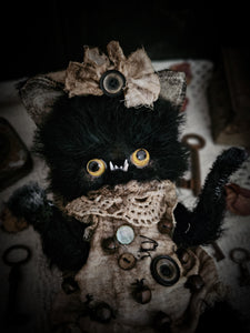 11" Black Kitten