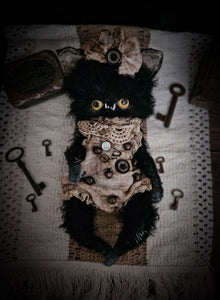 11" Black Kitten
