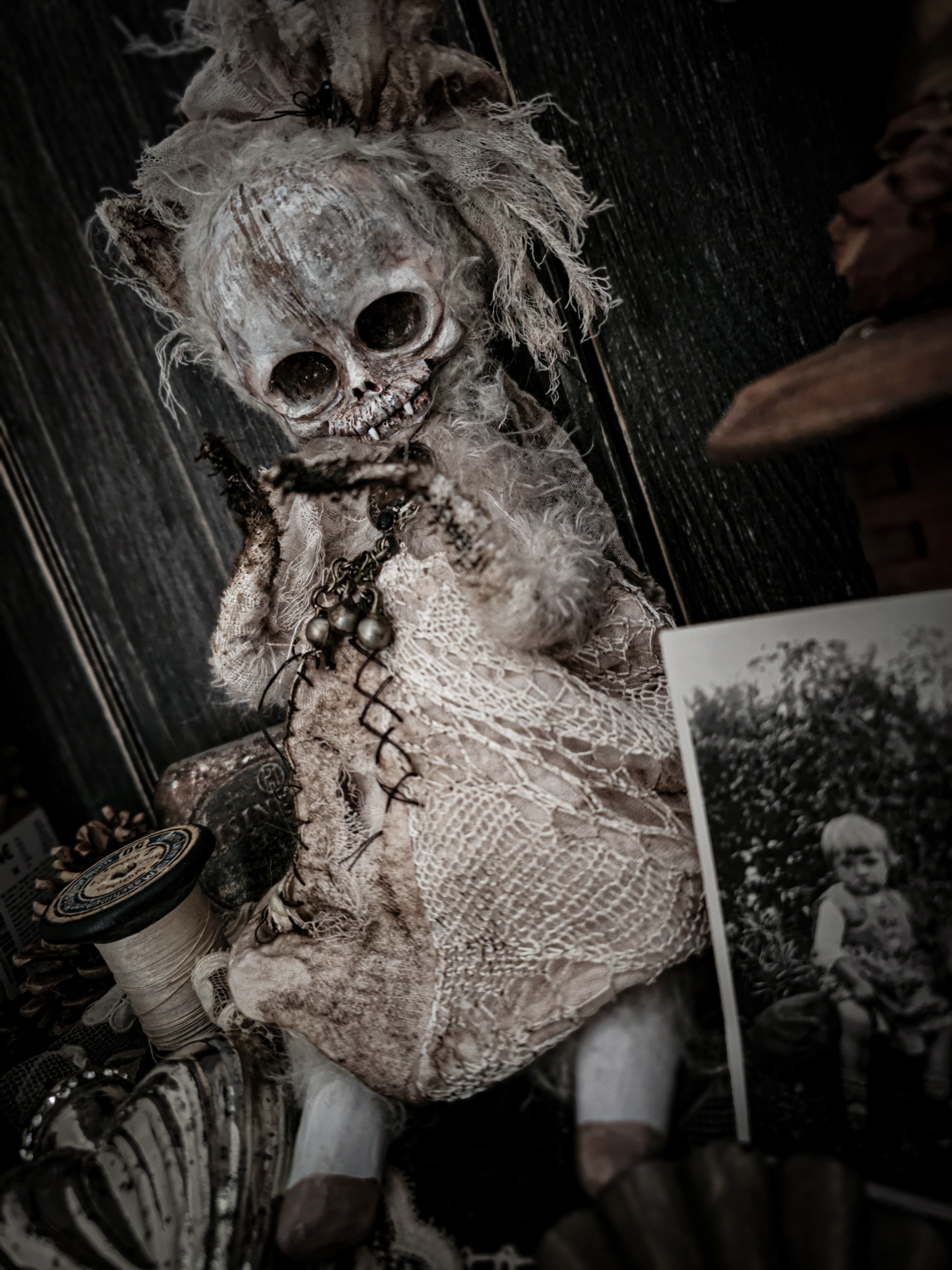 11.8" Skull Cat