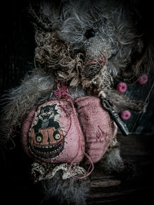 10.6" Pink Pumpkin Elephant