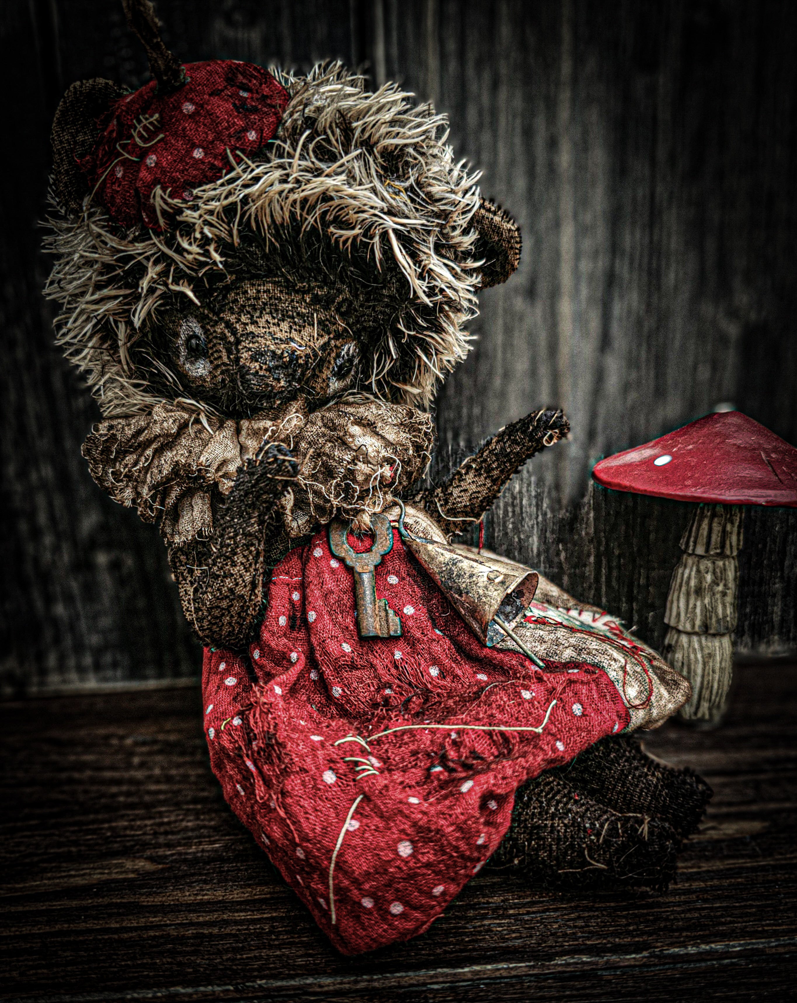 10.6" Fly Agaric Hedgehog