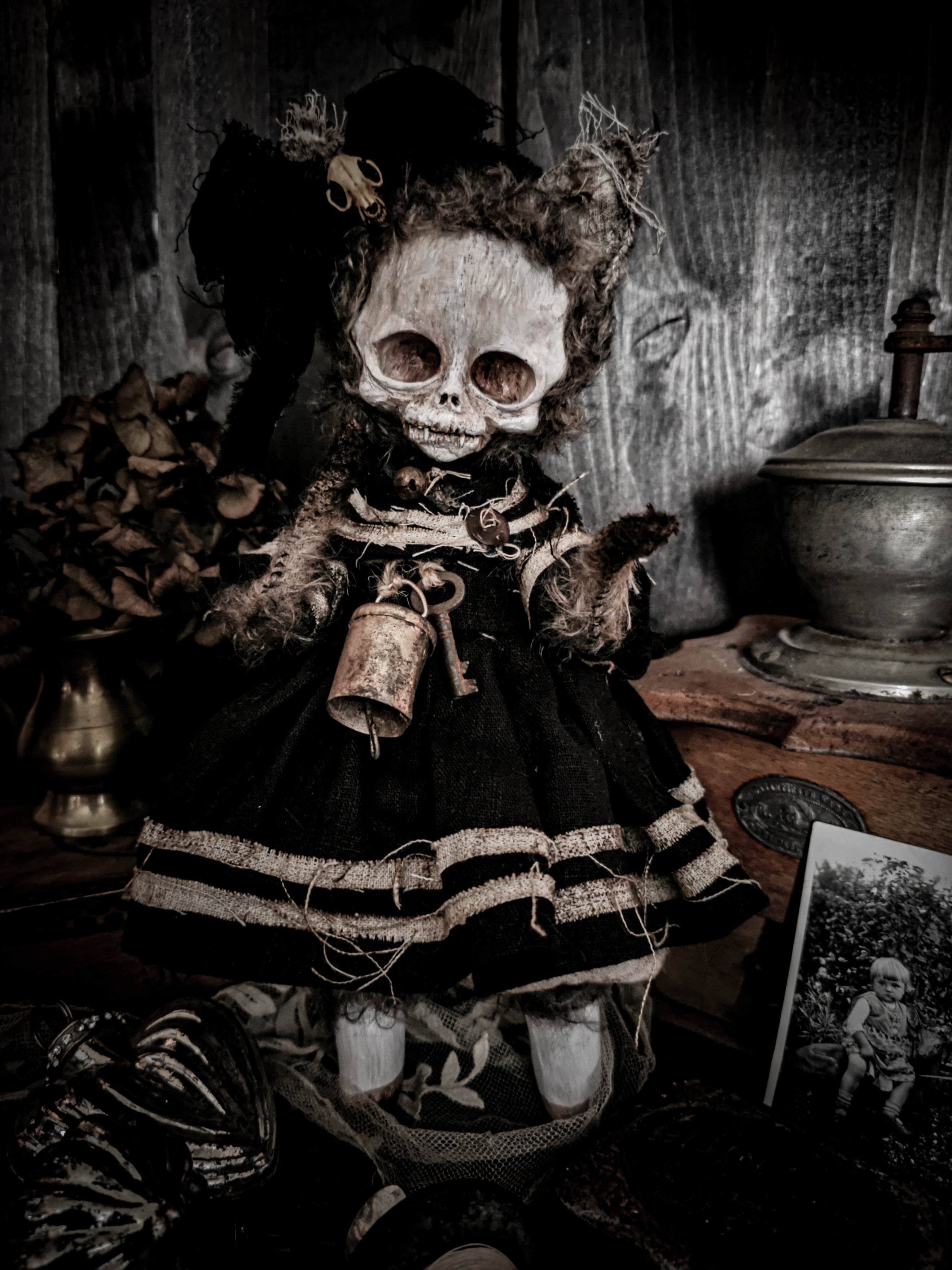 11.8" Skull Cat