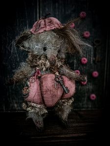 10.6" Pink Pumpkin Elephant