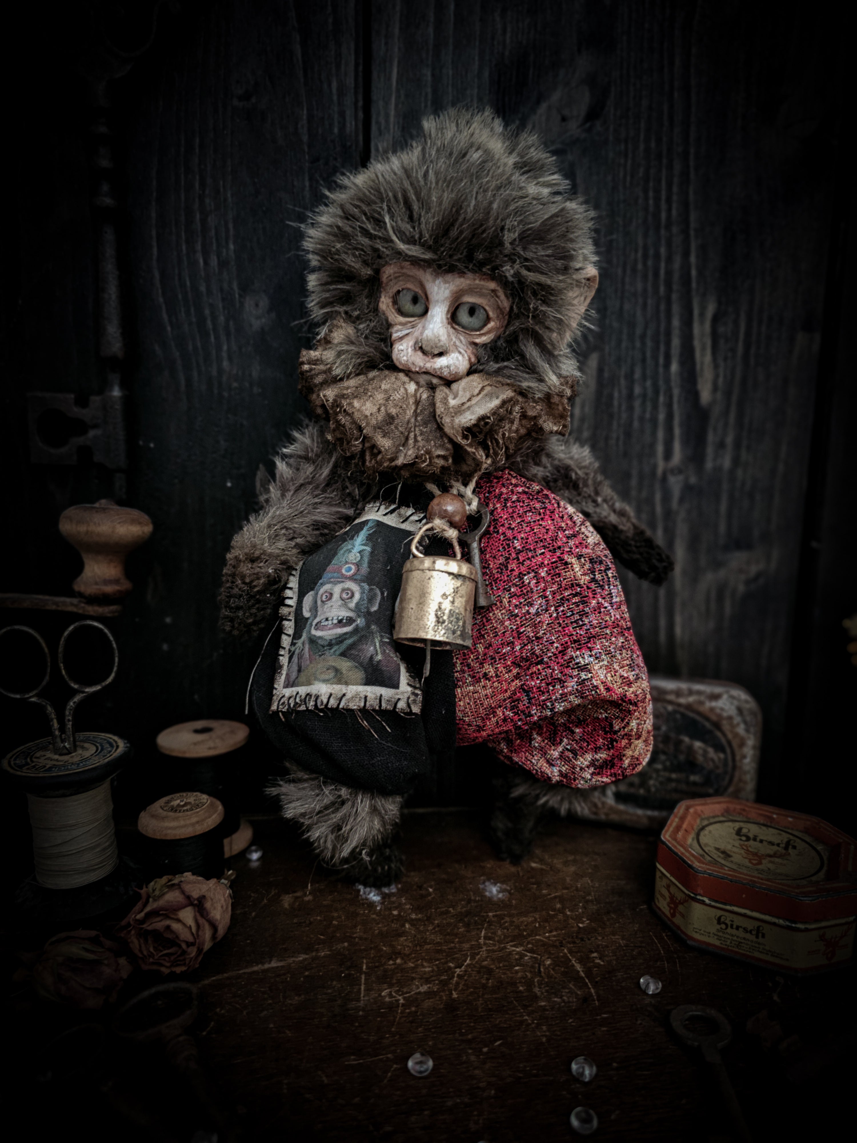 10.6" Old Capuchin Monkey