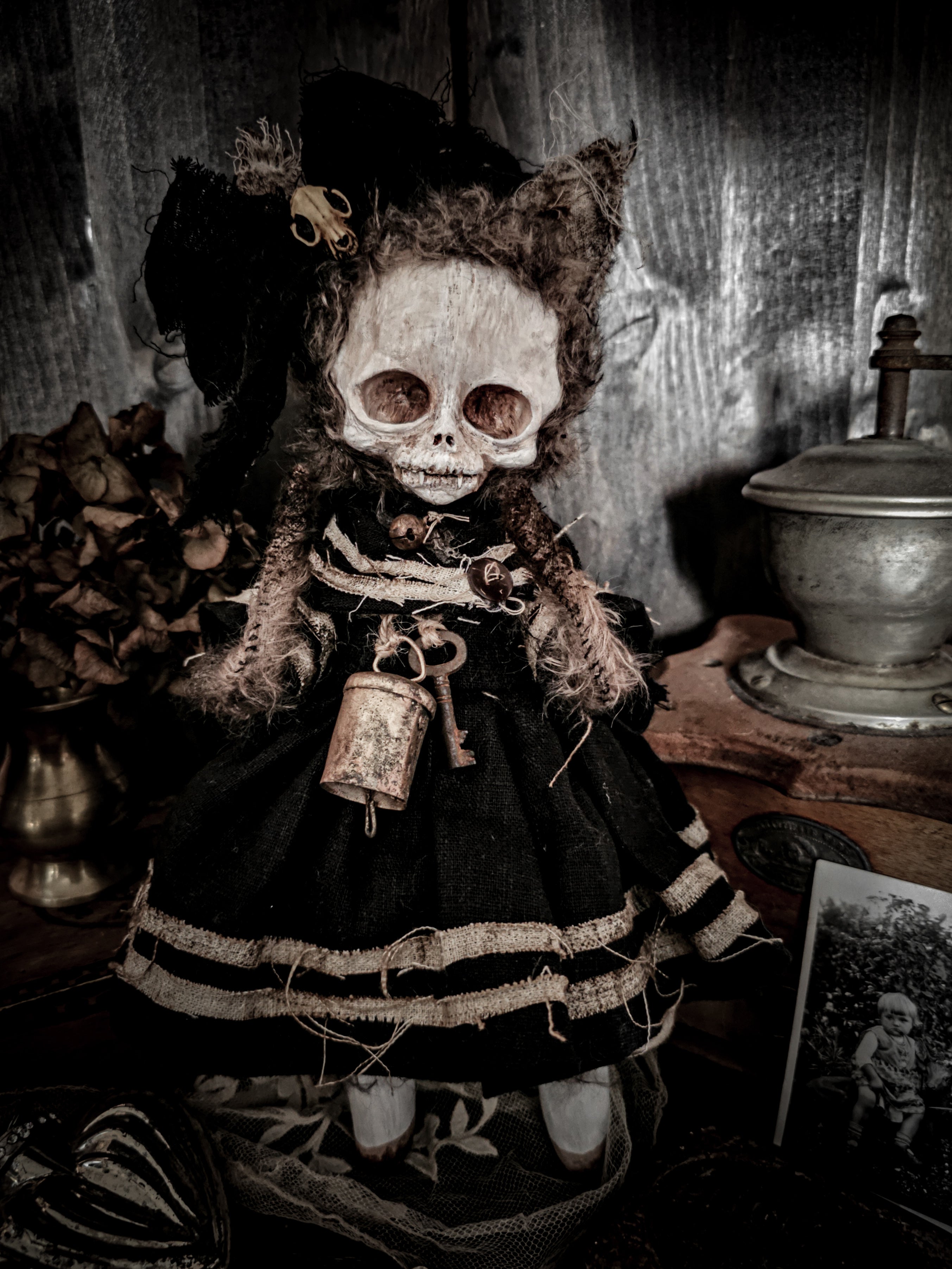 11.8" Skull Cat