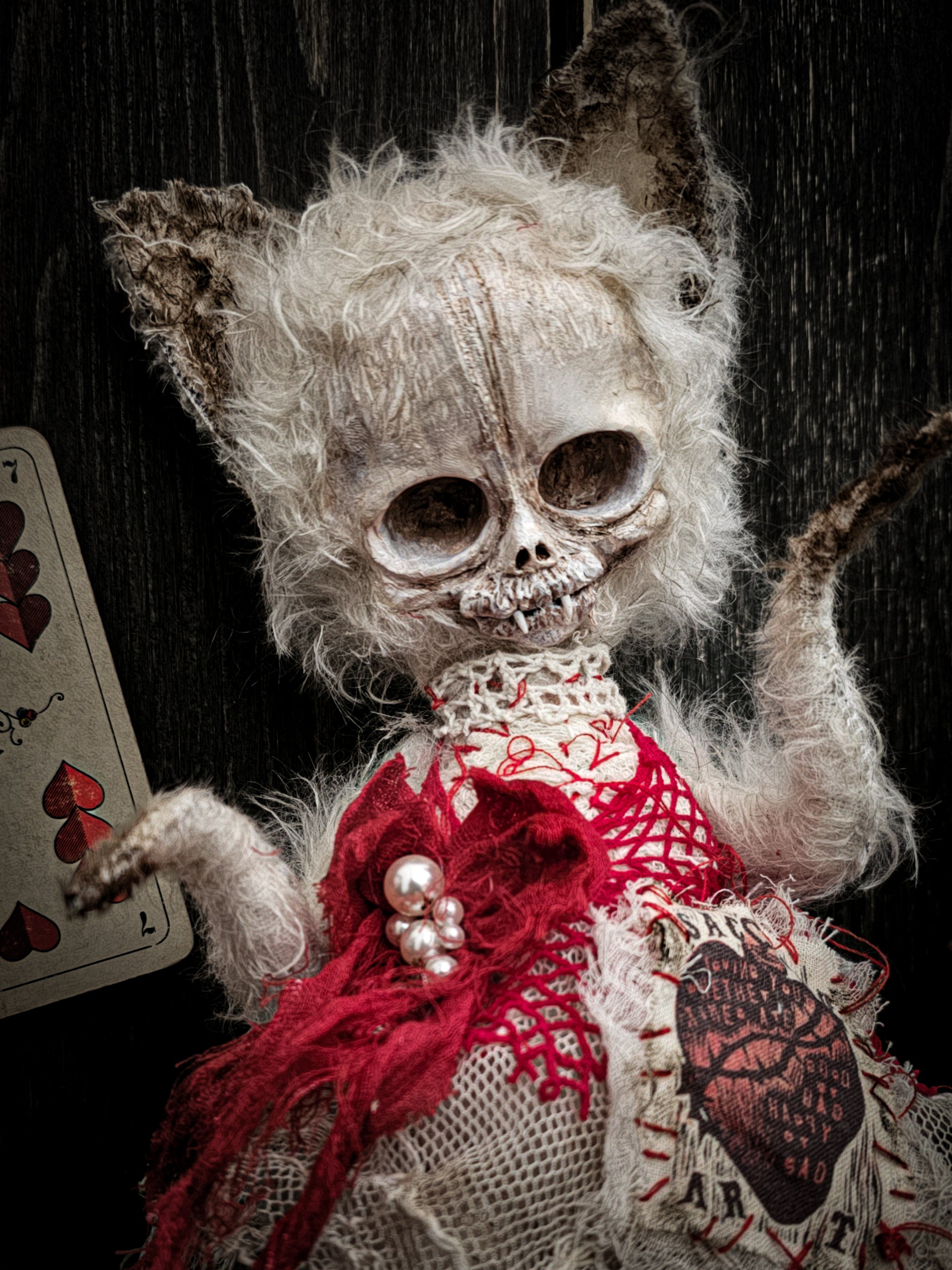 11" Skull Cat