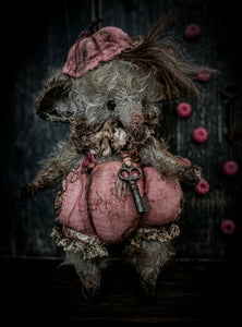 10.6" Pink Pumpkin Elephant