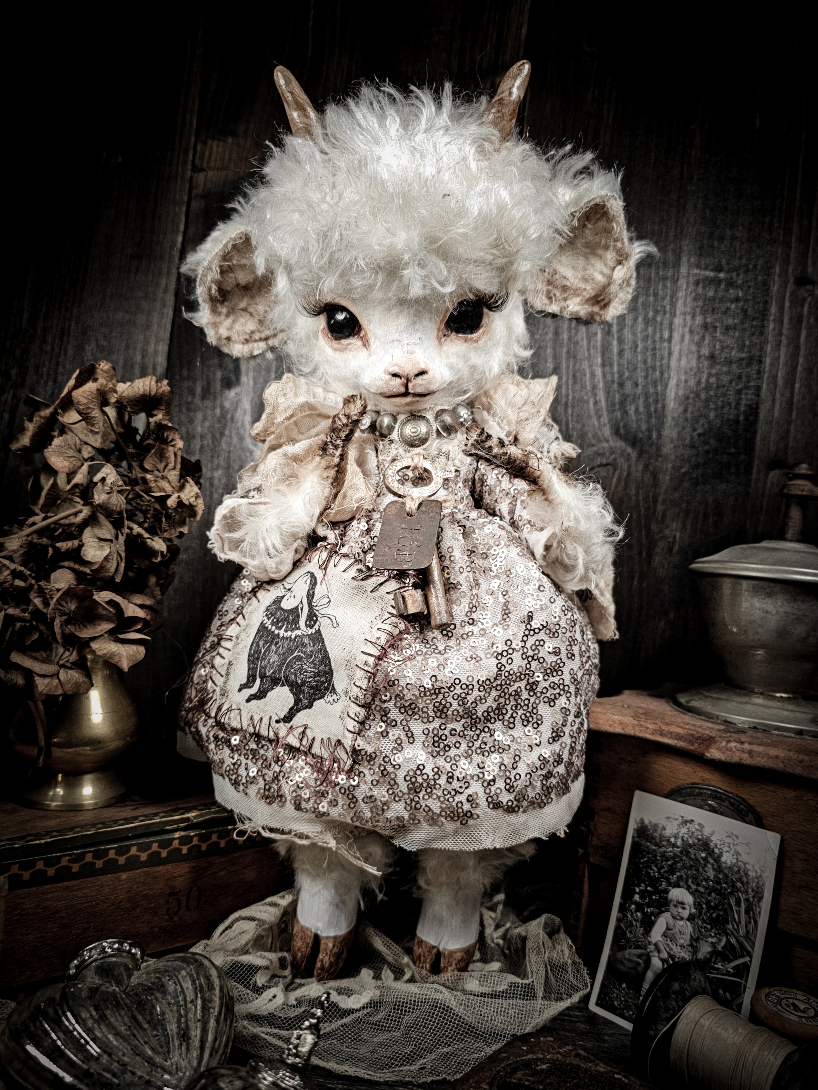 14.5" Puffy Lamb