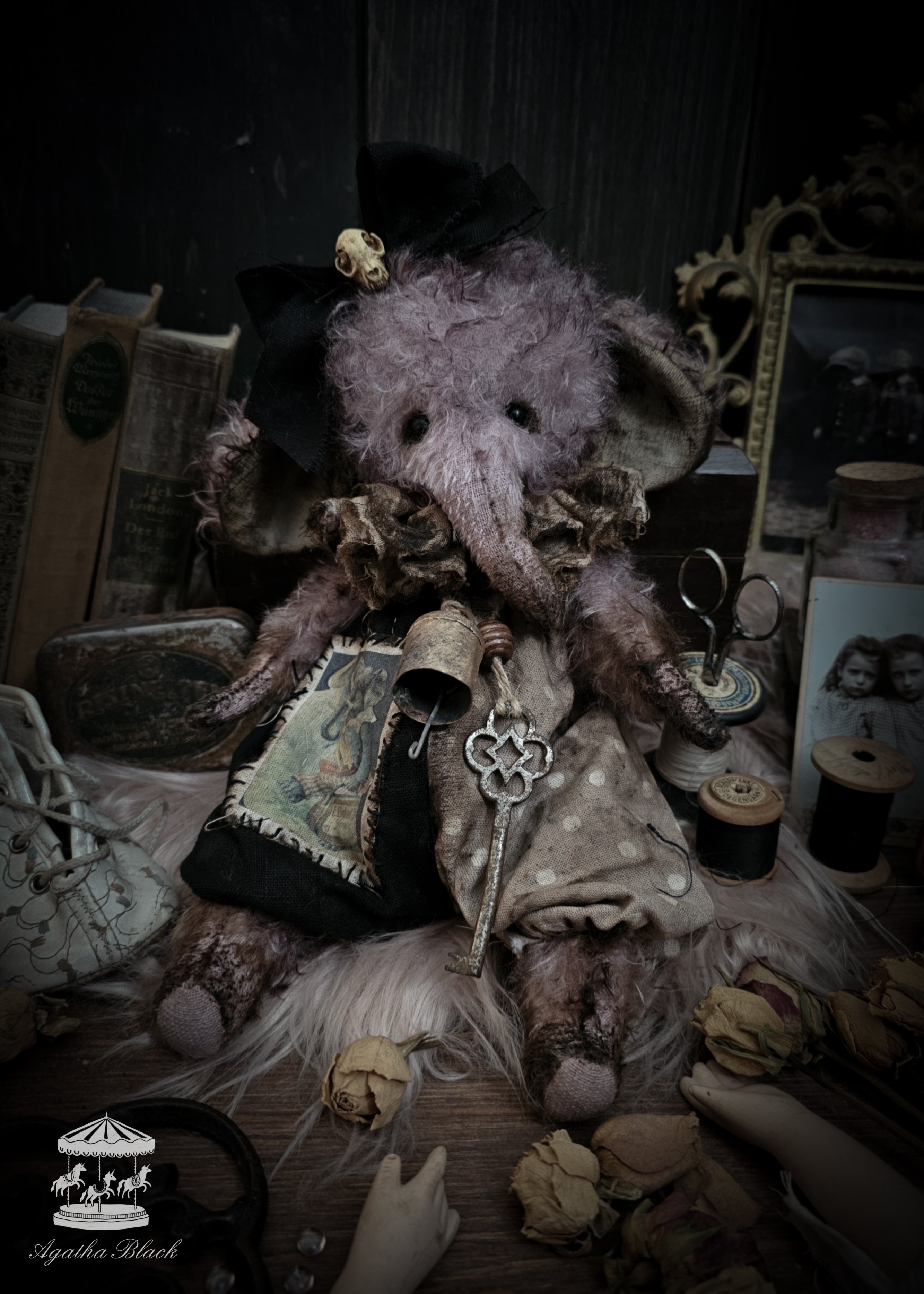 11" Lavender Elephant