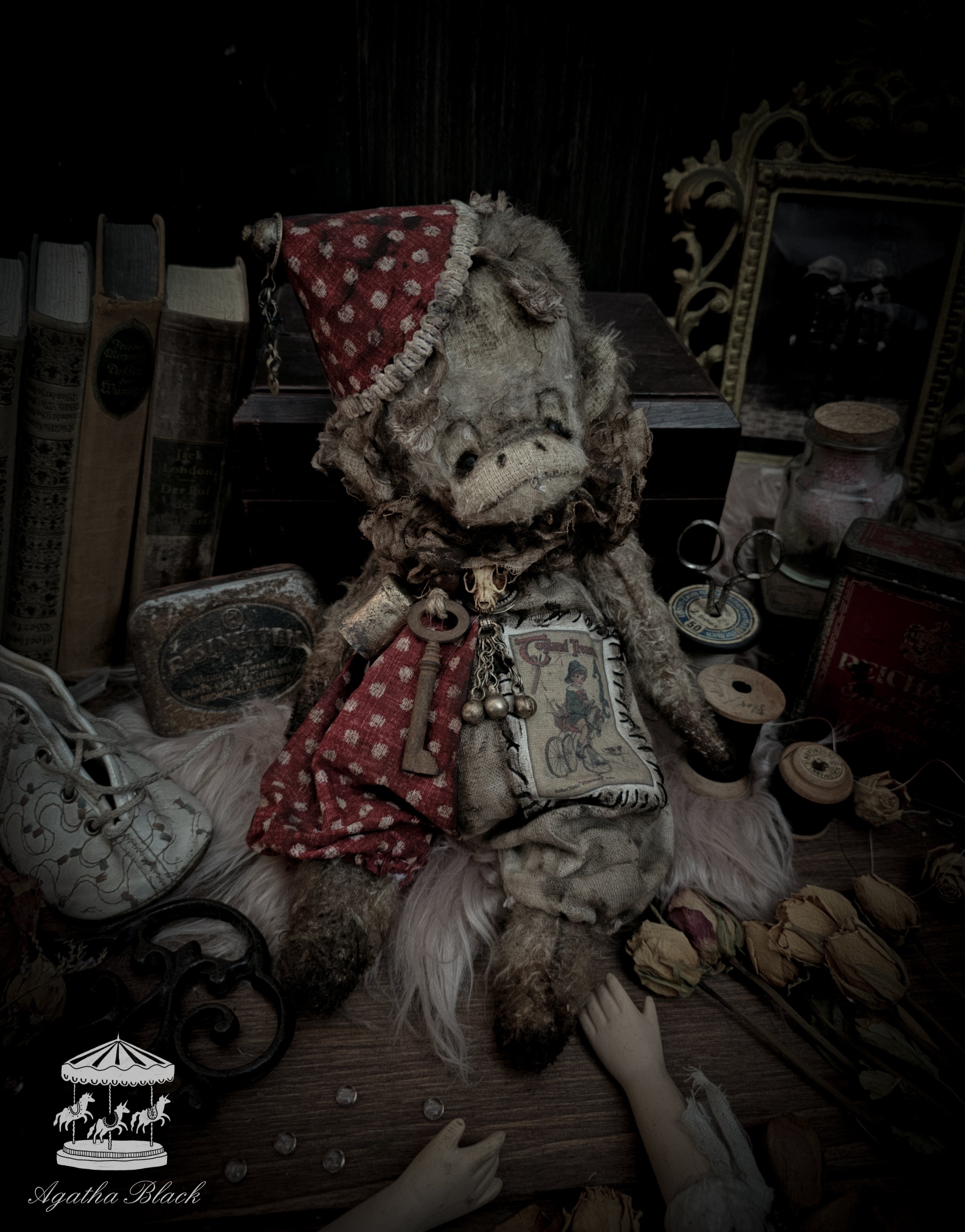 13" Old Circus Monkey
