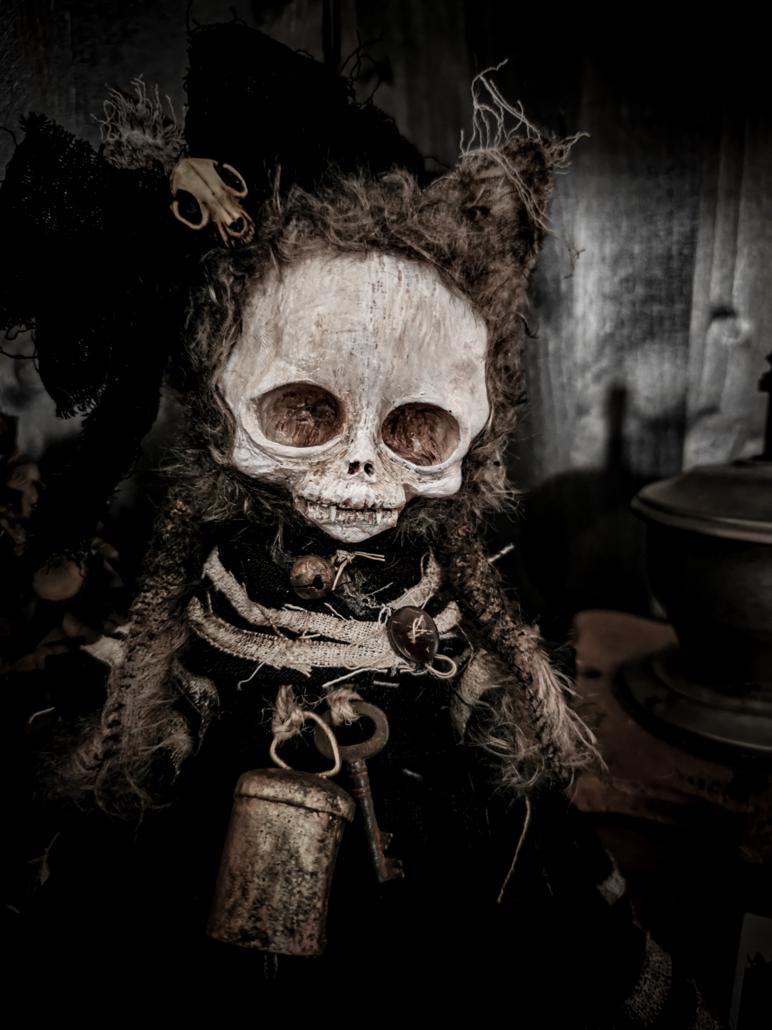 11.8" Skull Cat