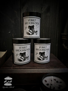 'Wobbly Broomstick' scented candle